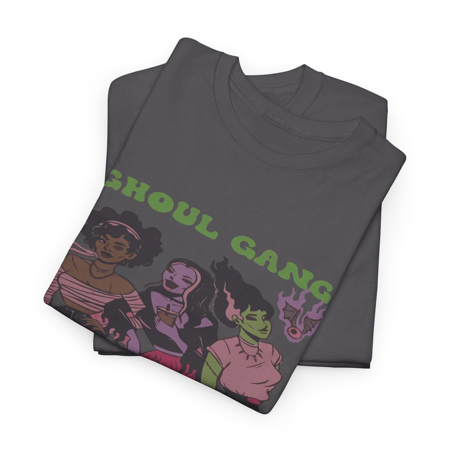 Ghoul Gang Unisex Heavy Cotton Tee | Halloween T-Shirt, Spooky Apparel, Gothic Fashion, Funny Gift, Group Costume