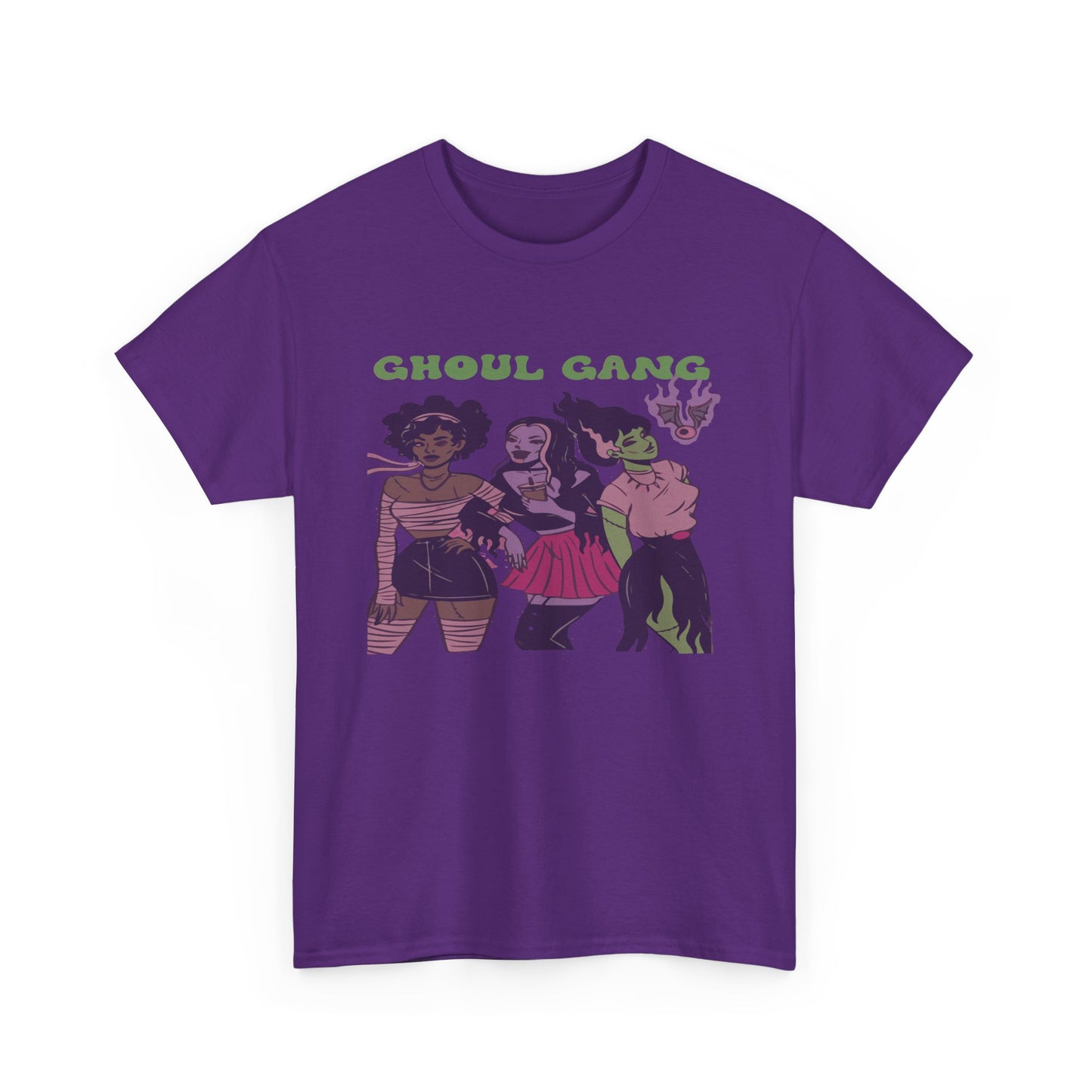 Ghoul Gang Unisex Heavy Cotton Tee | Halloween T-Shirt, Spooky Apparel, Gothic Fashion, Funny Gift, Group Costume