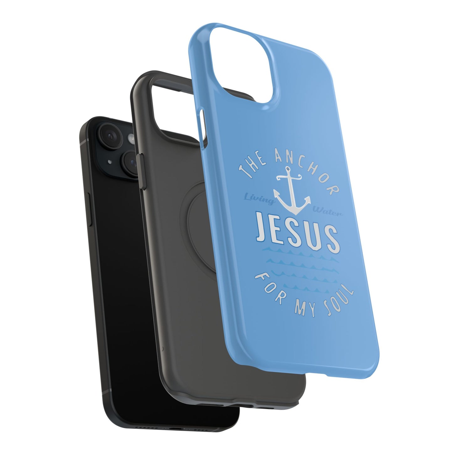 Jesus Anchor Phone Case, Christian Tech Accessories, Inspirational Gifts, Unique Phone Covers, Faith-Based Decor