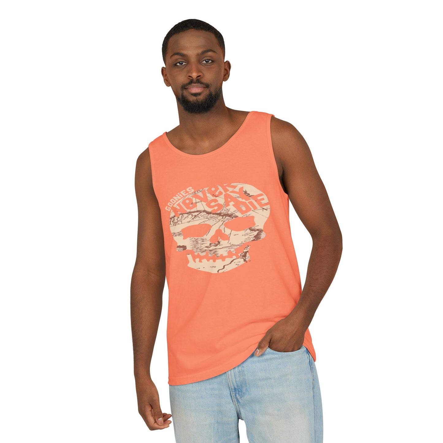 Cool Skull Graphic Tank Top, Unisex Summer Tee, Beachwear, Festival Outfit, Casual Wear, Graphic Apparel