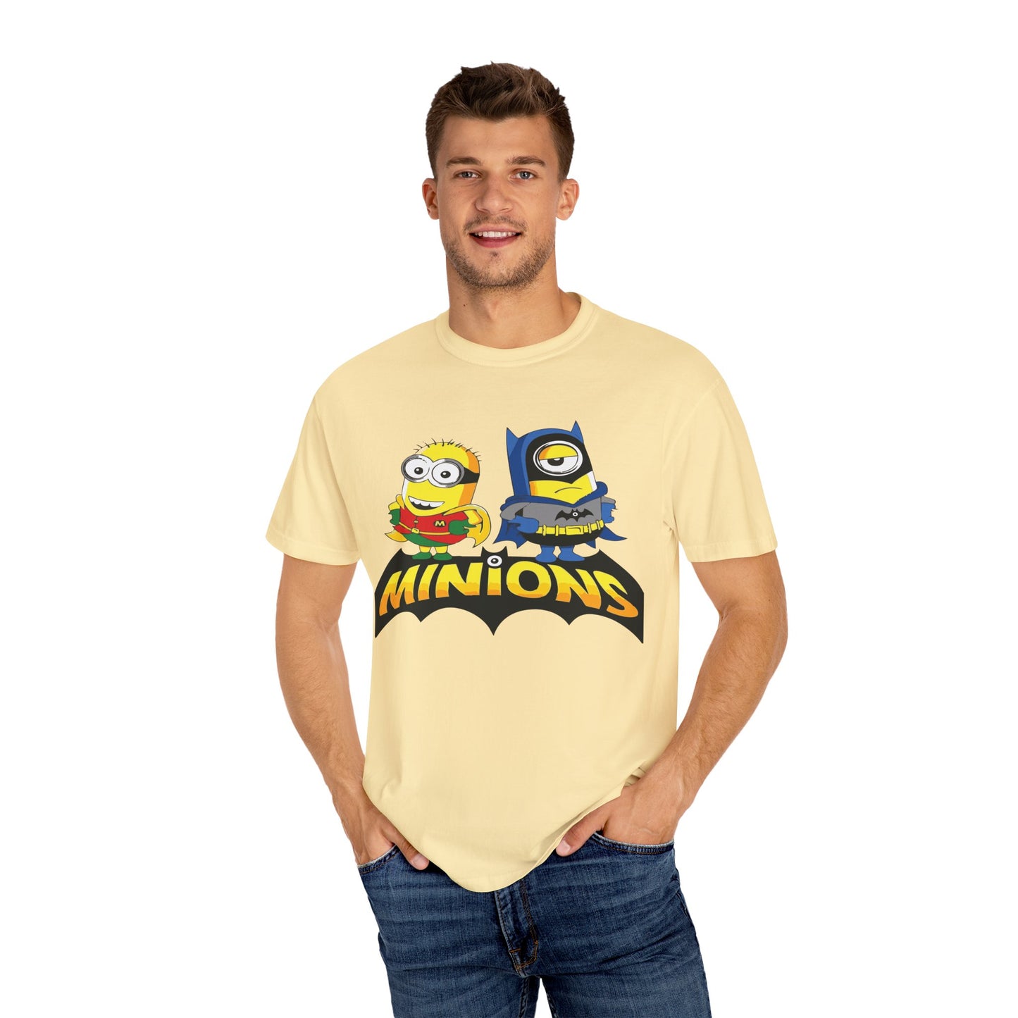 Minions Superhero Unisex T-shirt, Fun Gift for Kids, Cartoon Apparel, Birthday Party Outfit, Family Movie Night Wear