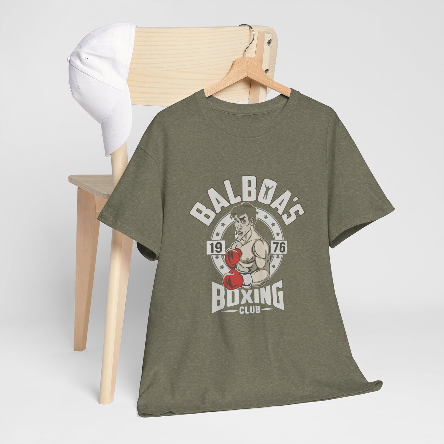 Balboa's Boxing Club Unisex Heavy Cotton Tee - Vintage Sports Shirt, Gym Apparel, Boxing Fan Gear, Fitness Gift, Casual Wear