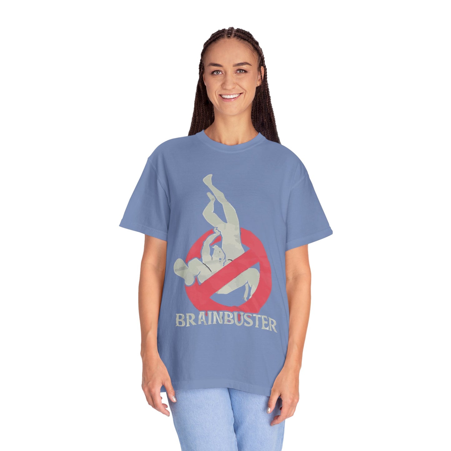 Unisex Fun Graphic T-Shirt, Graphic Tee, Casual Wear, Gift for Wrestling Fans, Brainbuster Design, Humor Apparel, Everyday Style