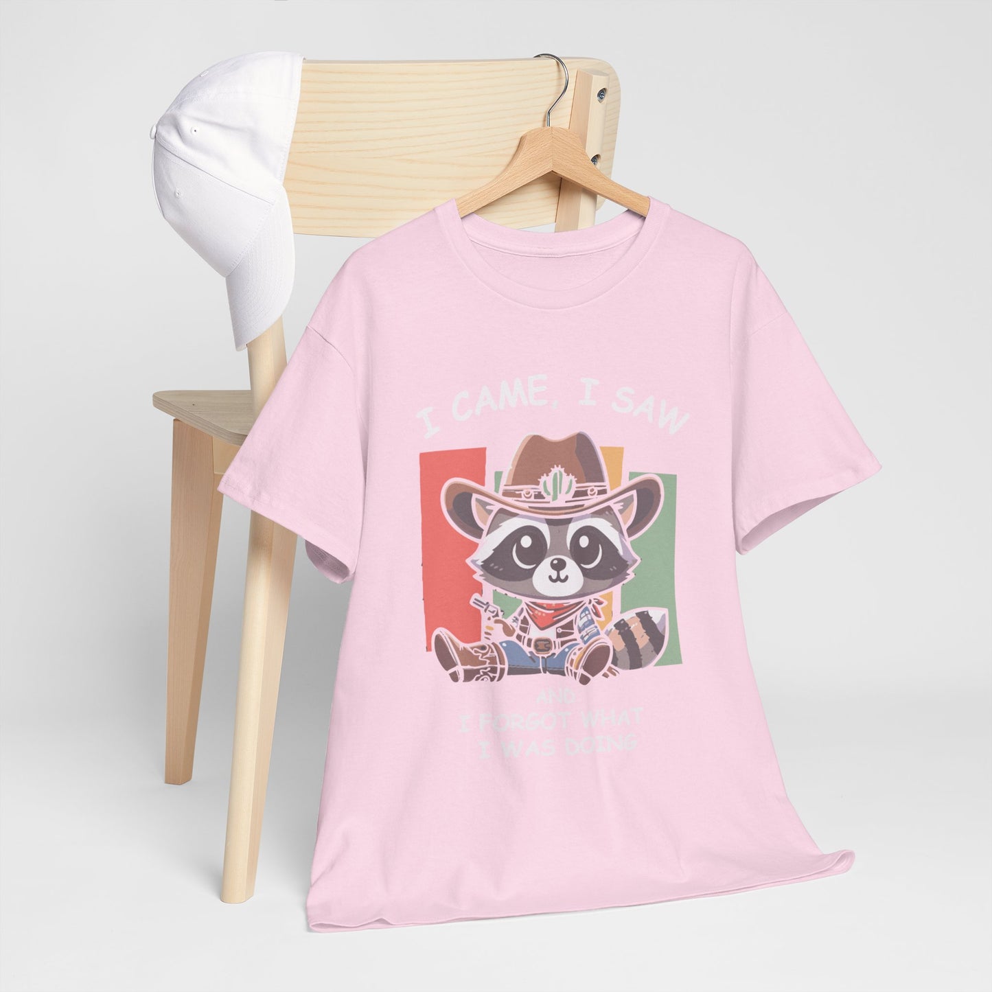 Fun Raccoon Graphic Tee, Cute Funny Animal T-Shirt, Unique Gift, Unisex Cotton Tee, Casual Wear, Birthday Gift, Humor Shirt