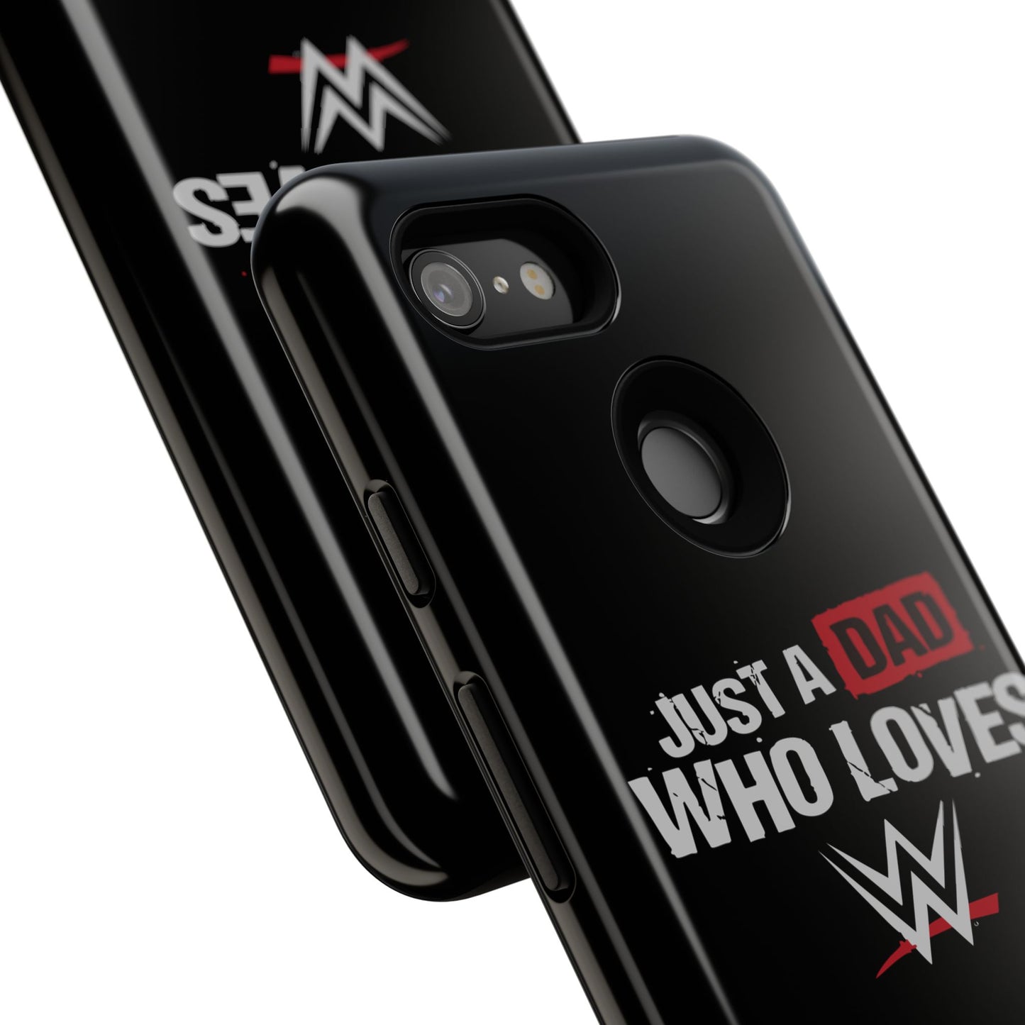WWE Dad Phone Case, Tough Cases for Fathers, Gifts for Dad, Father's Day, Wrestling Fan Merchandise, Just a Dad Who Loves WWE