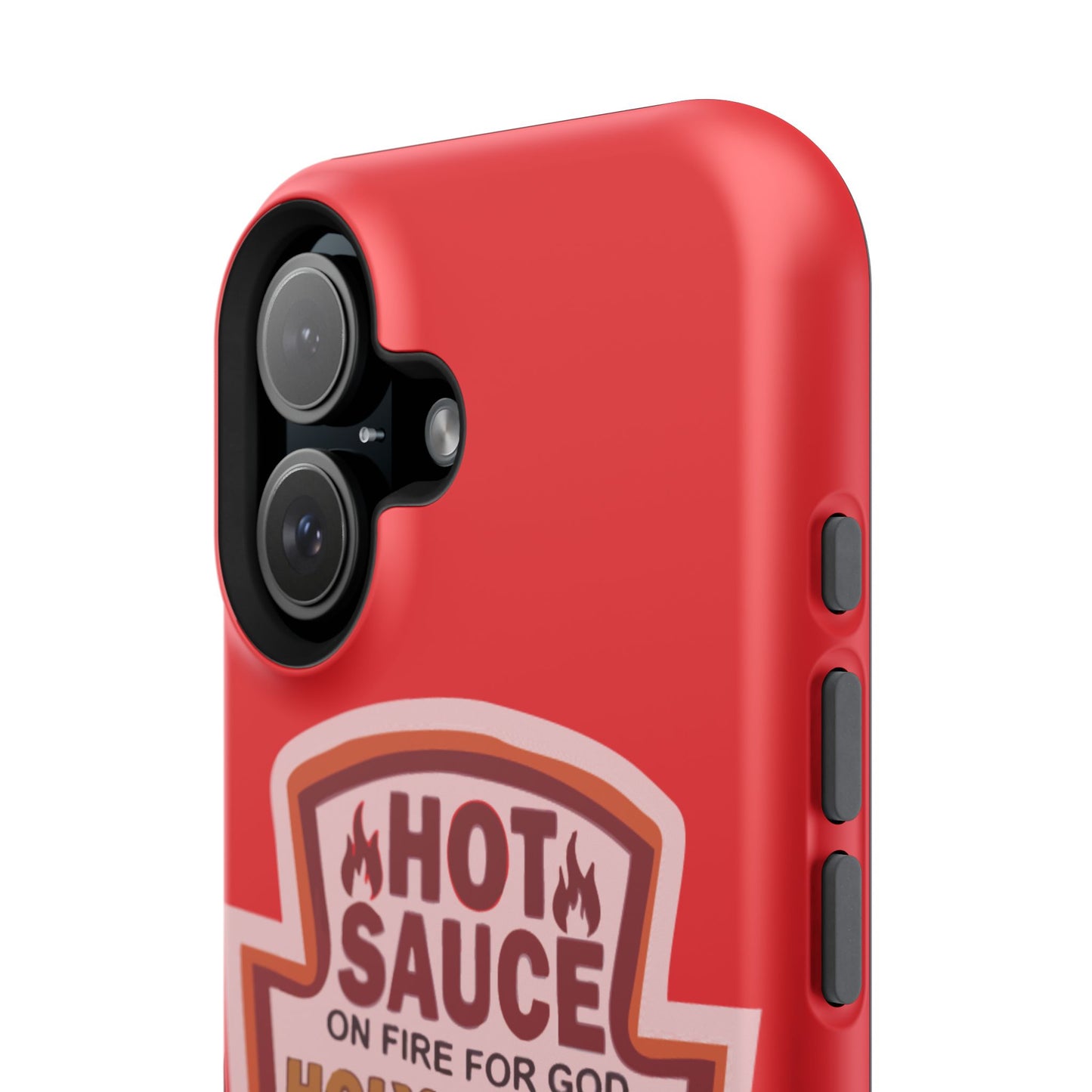 Holy Spirit Hot Sauce Phone Cases - Impact-Resistant, Christian Gift, Spiritual Reminder, Unique Design, Faith-Based Accessory
