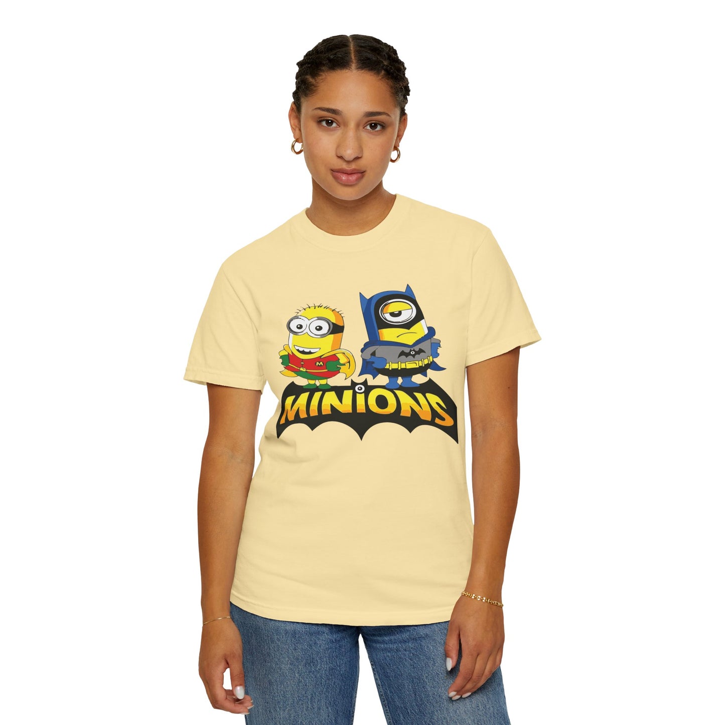 Minions Superhero Unisex T-shirt, Fun Gift for Kids, Cartoon Apparel, Birthday Party Outfit, Family Movie Night Wear