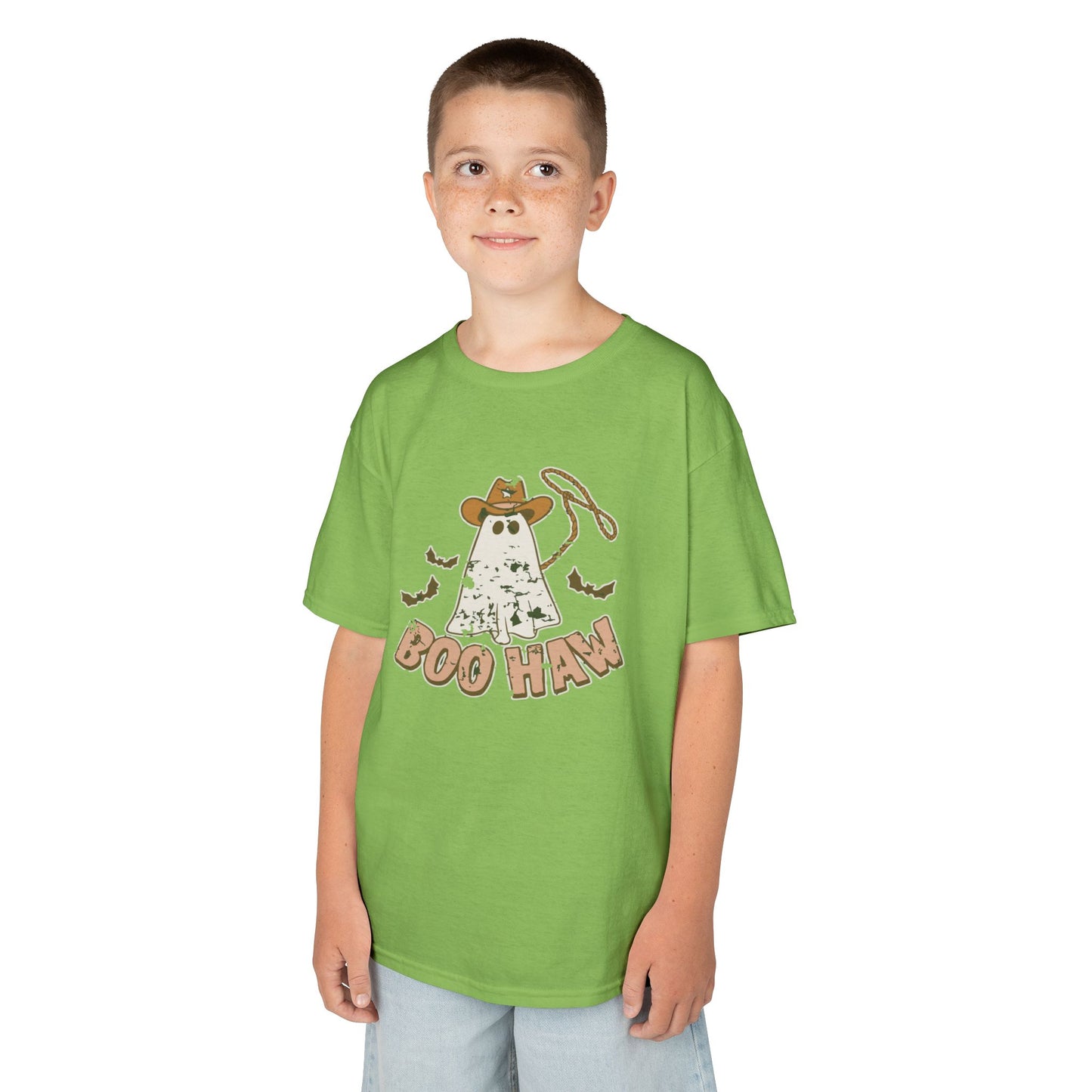 Boo Haunt Kids Tee, Halloween Shirt, Ghost Costume T-Shirt, Fun Kids Apparel, Spooky Party Outfit