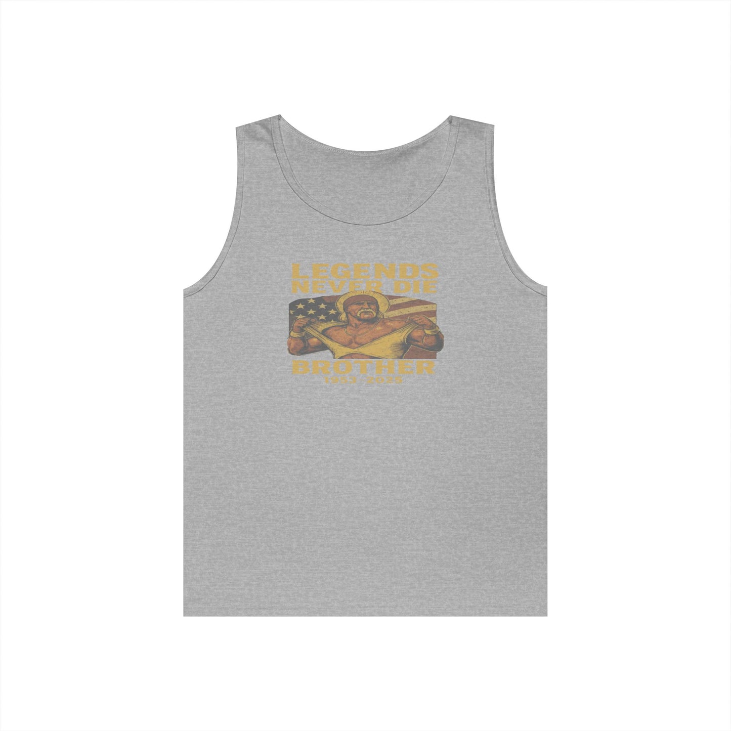 Unisex Heavy Cotton Tank Top | Legends Never Die Brother, Memorial Gift, Casual Wear, Summer Outfit, Unique Tribute