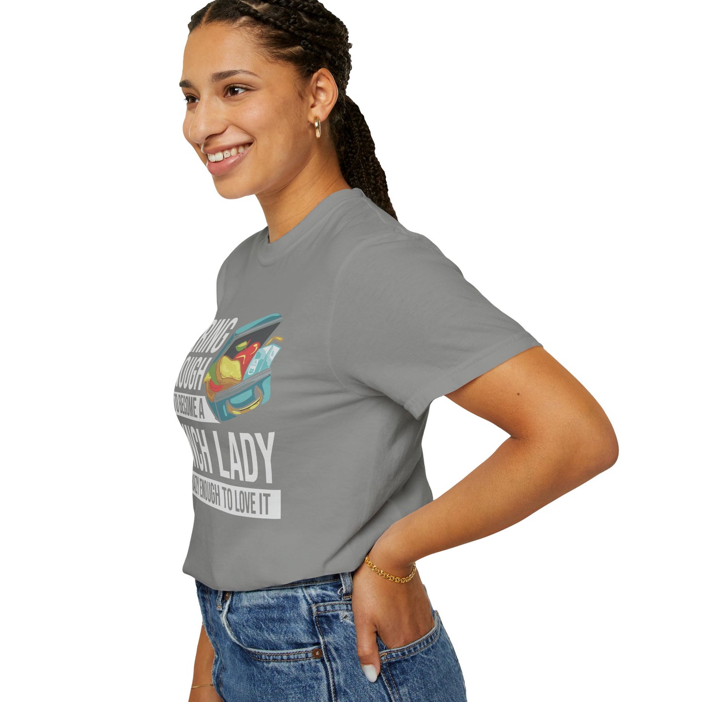 Lunch Lady Humor Unisex T-Shirt, Caring Enough to Become a Lunch Lady, Teacher Gift, Appreciation Gift, Funny T-Shirt, School Staff Tee