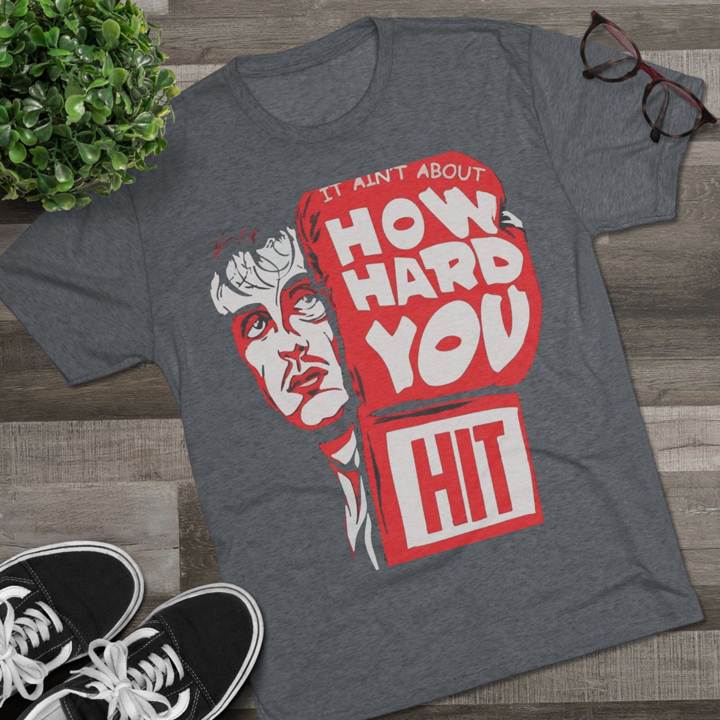Rocky Fitness Tee - Unisex Tri-Blend Crew Tee