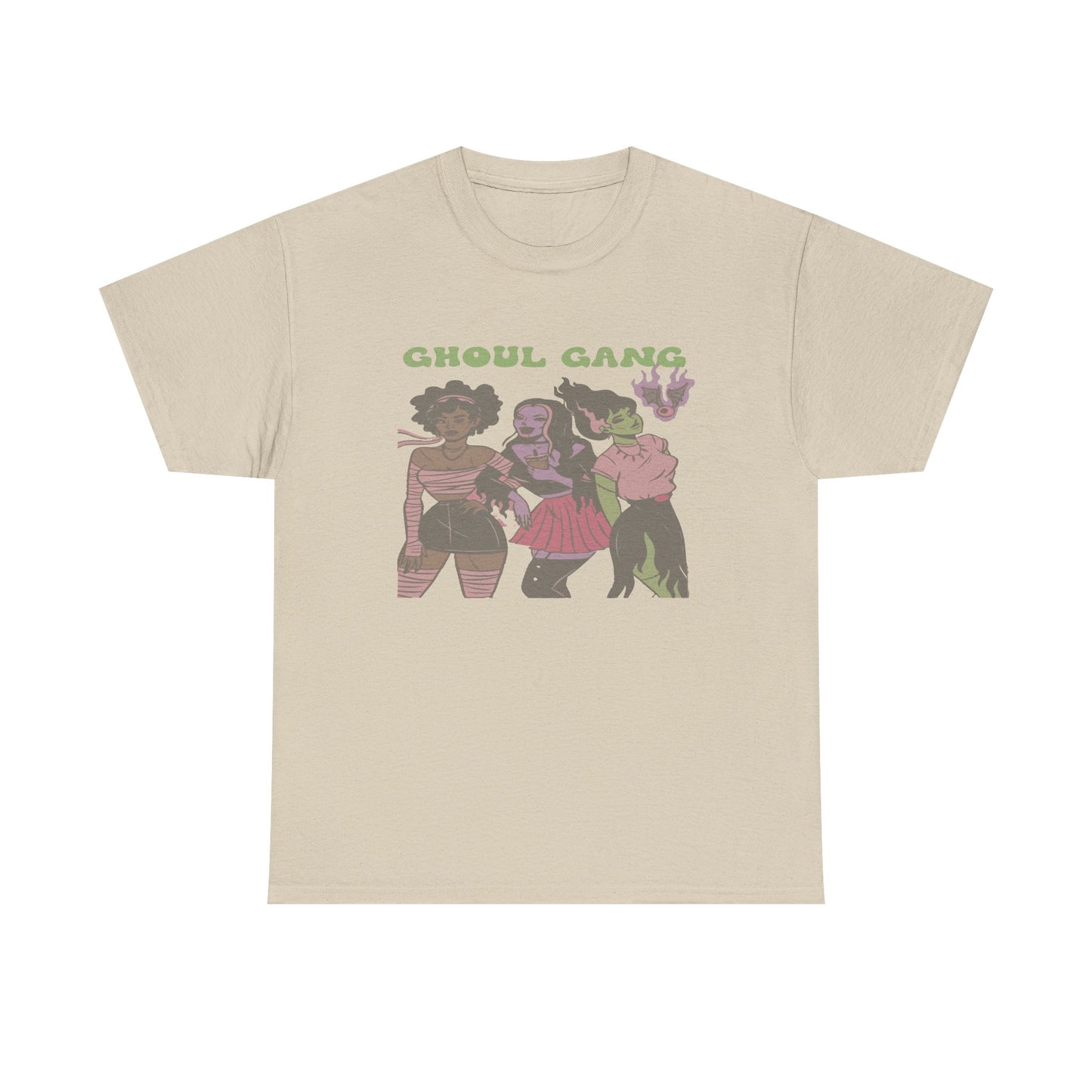 Ghoul Gang Unisex Heavy Cotton Tee | Halloween T-Shirt, Spooky Apparel, Gothic Fashion, Funny Gift, Group Costume