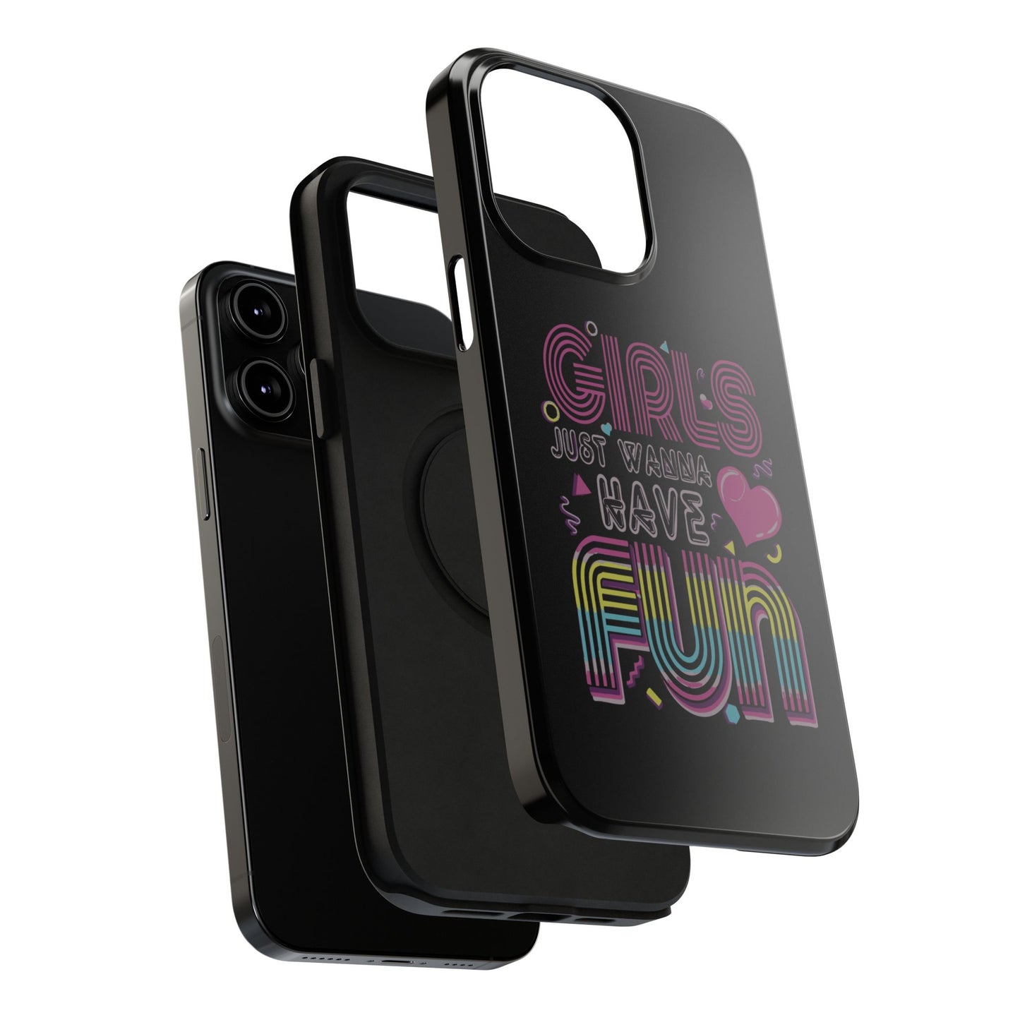 Fun Vibe Phone Case - Girls Just Wanna Have Fun Cell Case, Impact-Resistant Cover, Gift for Teens, Birthday Party Accessory, Trendy Tech