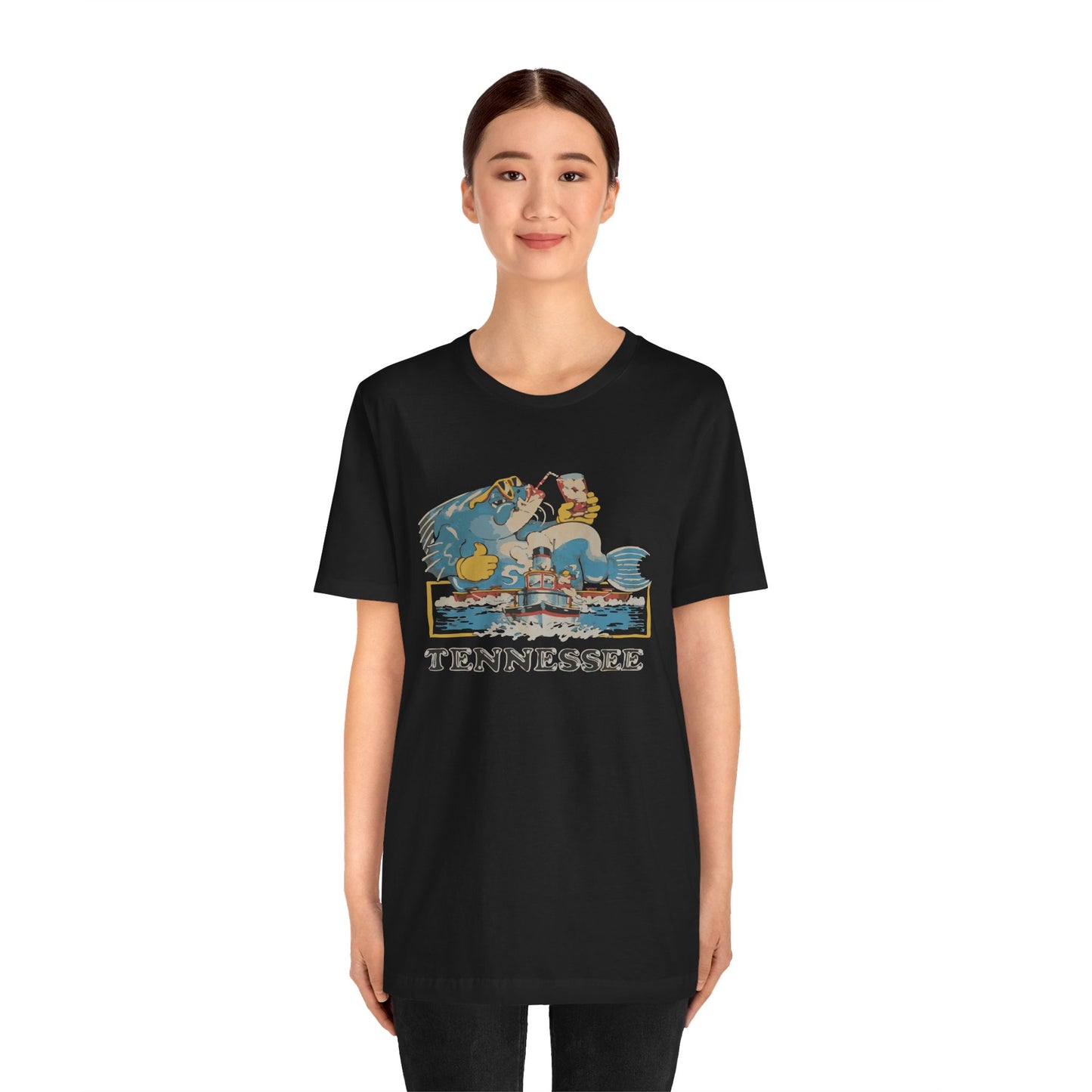 Tennessee Vintage Graphic Tee, Unisex Jersey Short Sleeve T-Shirt, Souvenir Shirt, Vacation Wear, Gift for Travelers, Retro Tee