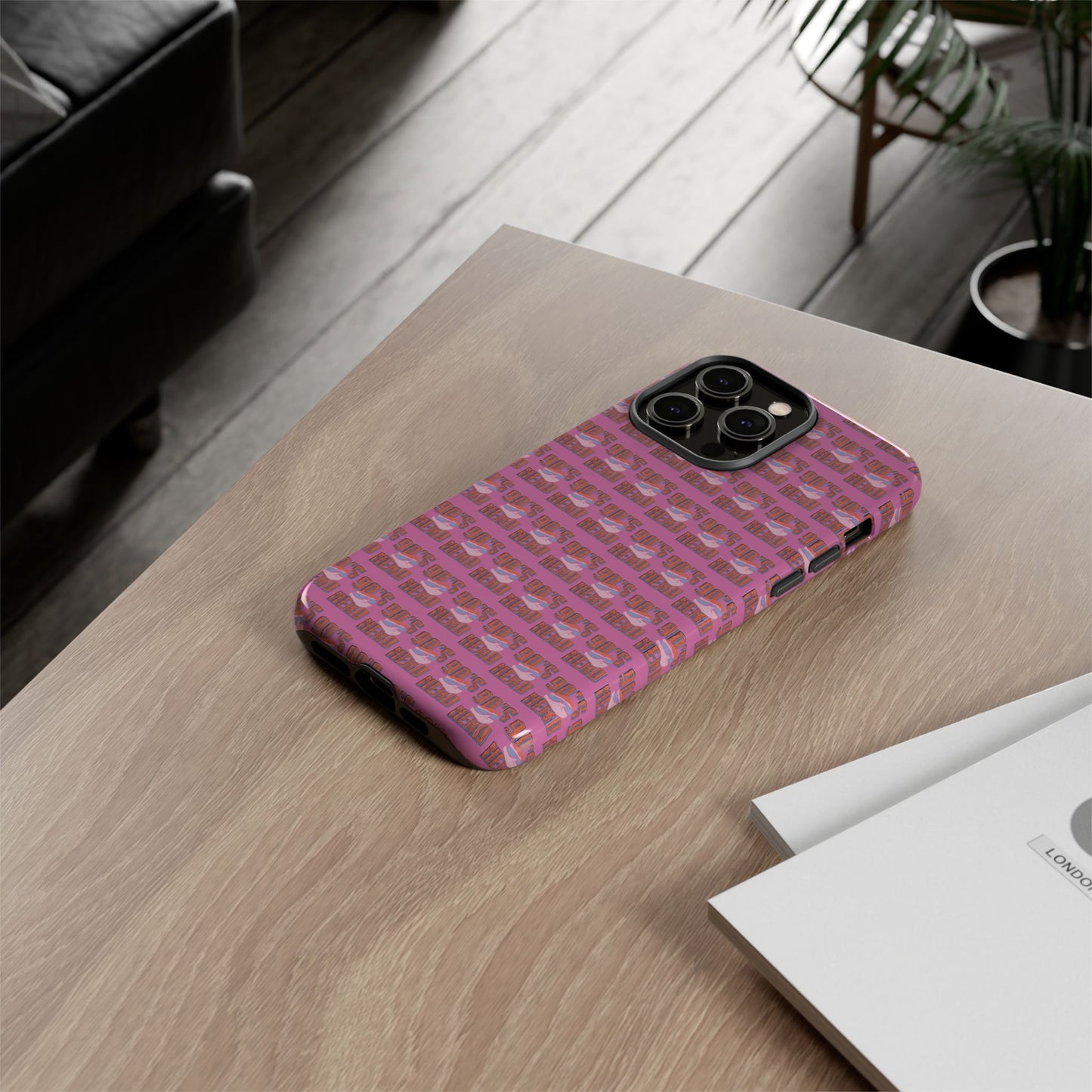 90s Vibe Phone Case, Retro Tough Cases, Gift for Nostalgia Lovers, Durable Phone Covers, 90s Themed Accessories