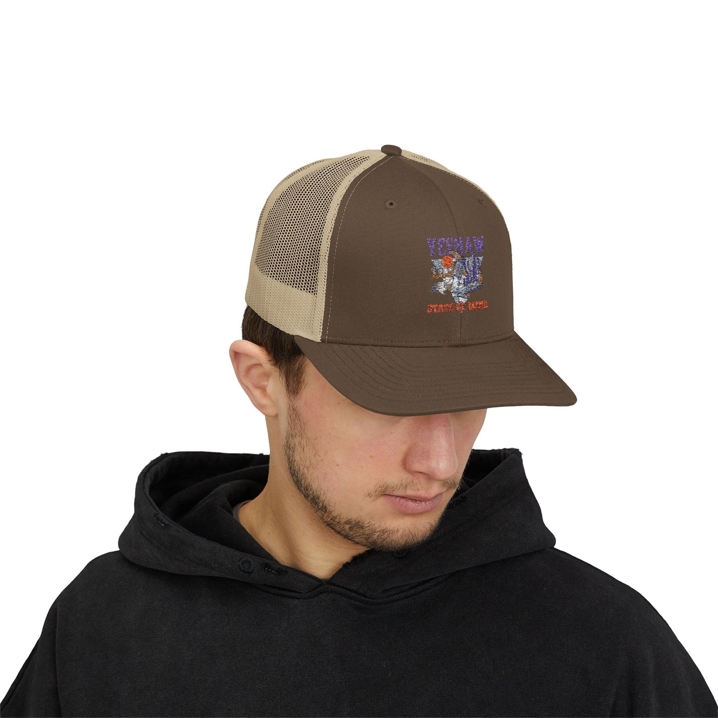 Stylish Snapback Trucker Cap - 'Tough State of Mind' Design