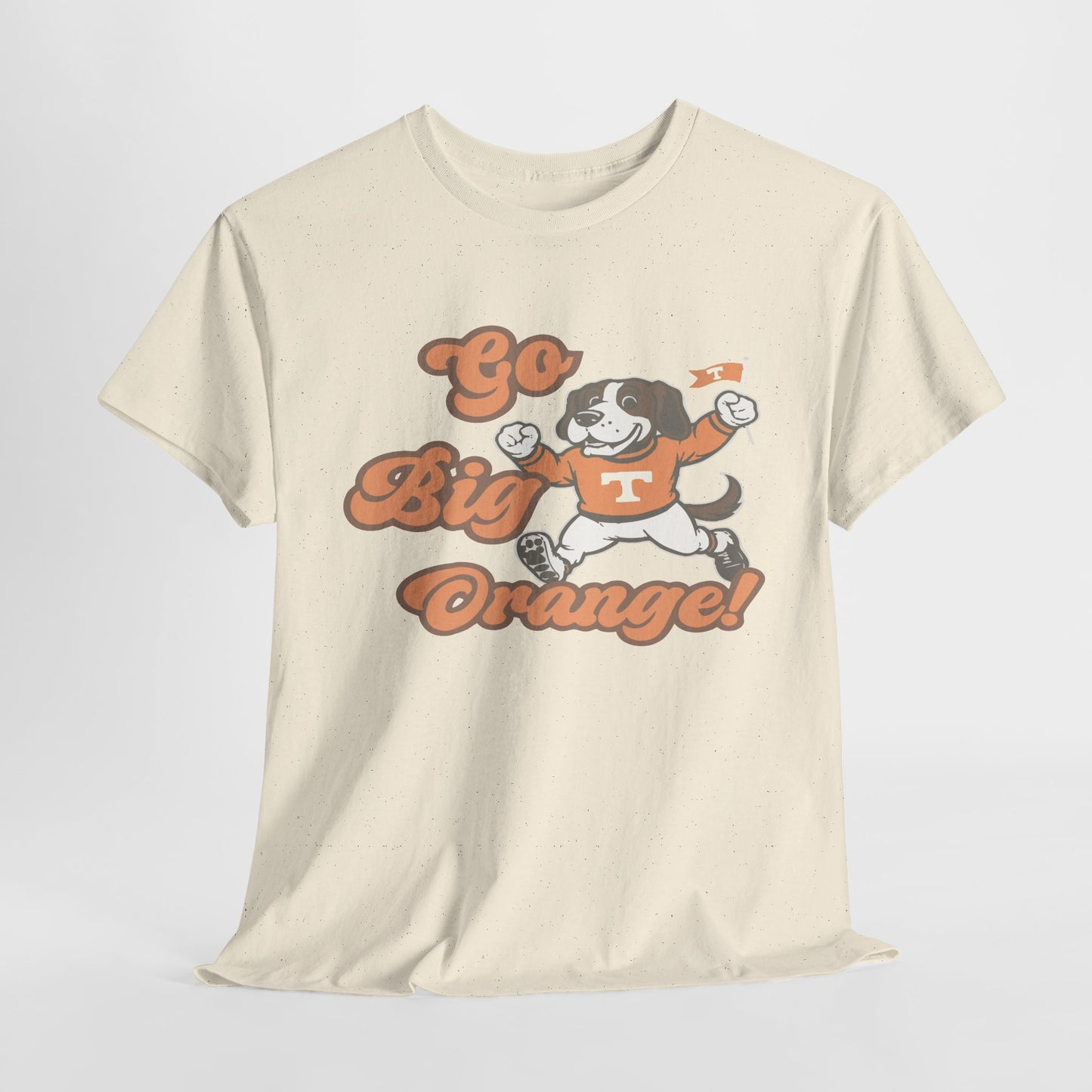 Go Big Orange Unisex Heavy Cotton Tee, Sports Fan Shirt, Casual Wear, College Game Day Top, Gift for Sports Enthusiasts