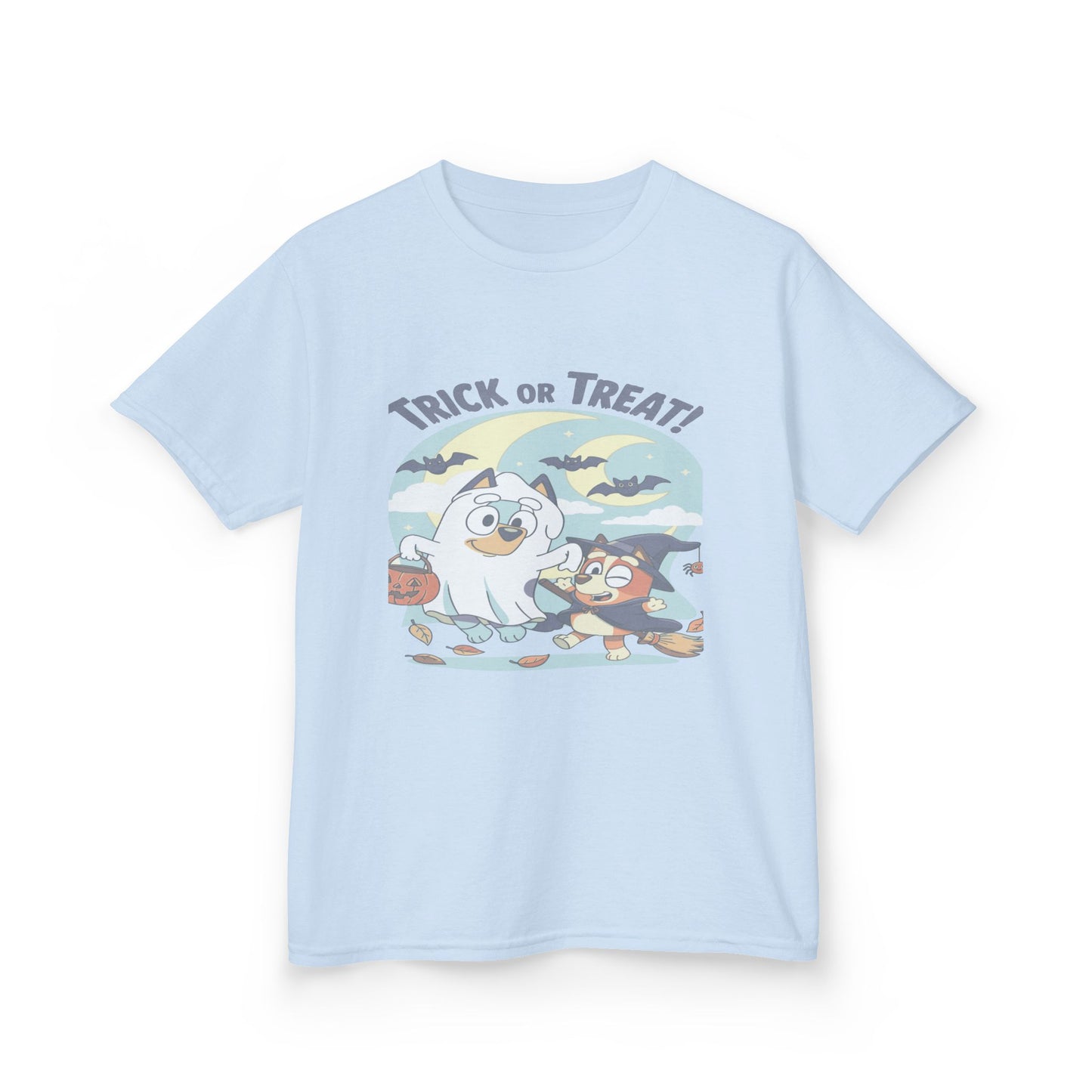Kids Halloween T-Shirt, Trick or Treat Tee, Fun Ghost & Owl Shirt, Spooky Season Apparel, Cute Costume Top for Kids