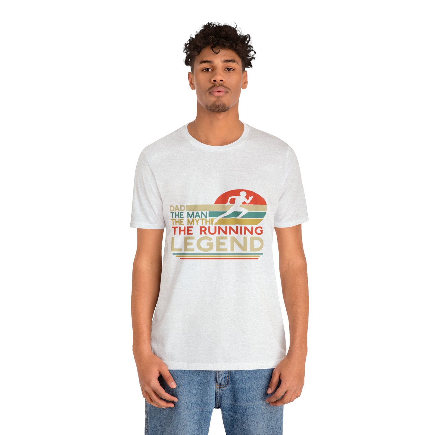 The man. The Myth, The Runner Unisex Jersey Short Sleeve Tee