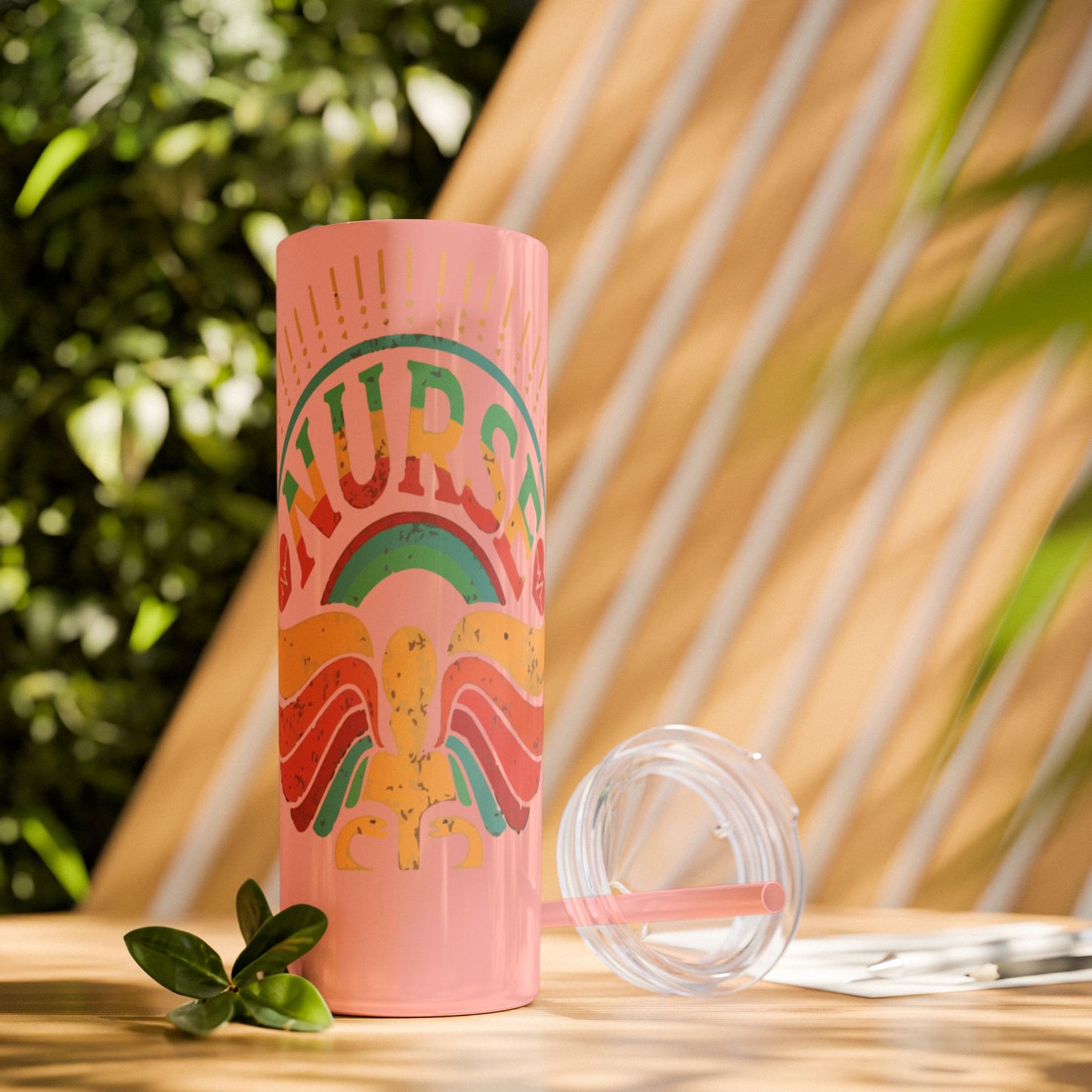 Nurse Skinny Tumbler, 20oz, Motivational Drinkware, Gift for Nurses, Summer Hydration, Nurse Appreciation Day