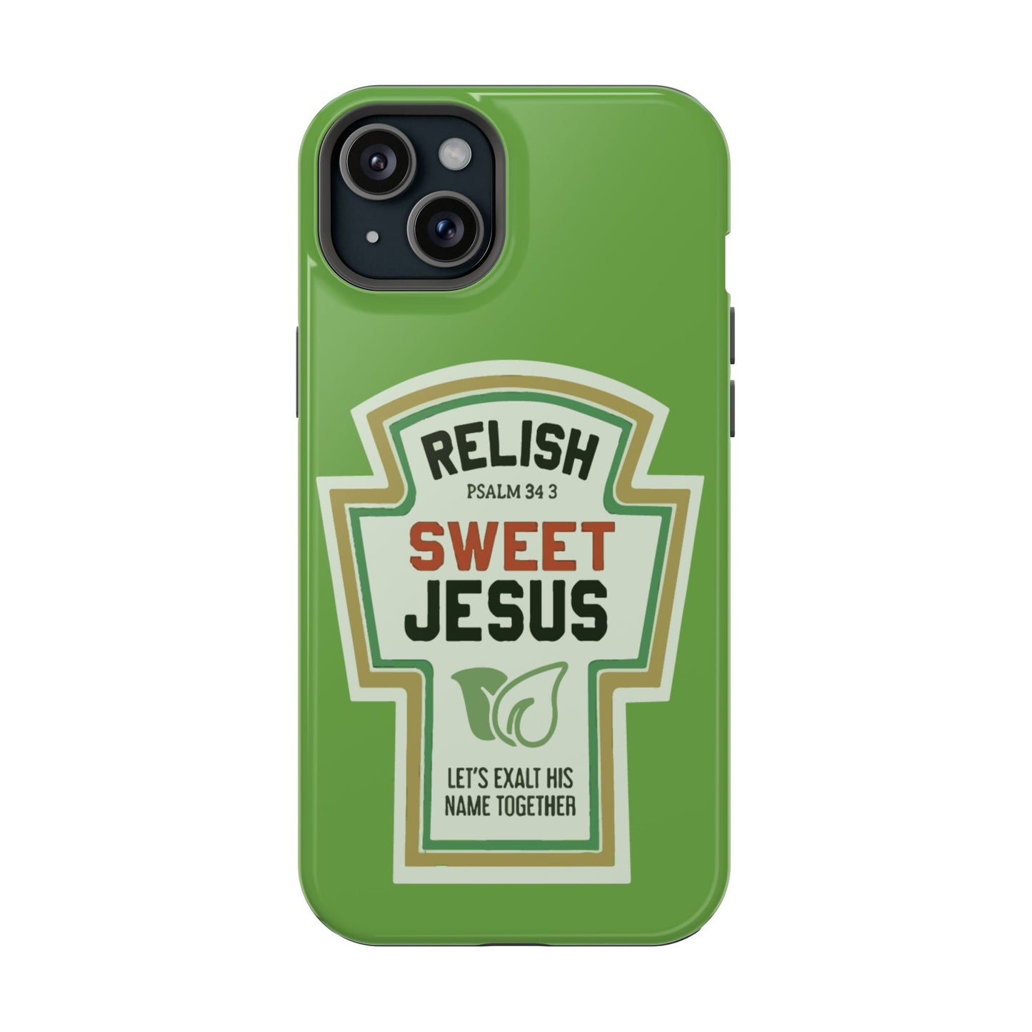 Relish Sweet Jesus Phone Case, Christian Gift, Impact-Resistant Case, Religious Phone Accessory, Faith-Based Present, Celebration Case