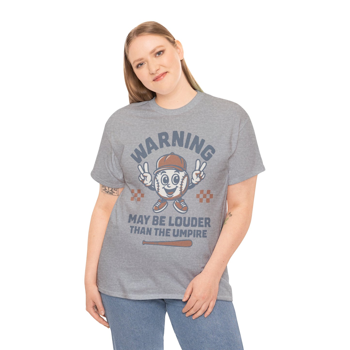Warning T-Shirt, Fun Umpire Tee, Unique Sports Gift, Casual Wear, Perfect for Baseball Fans