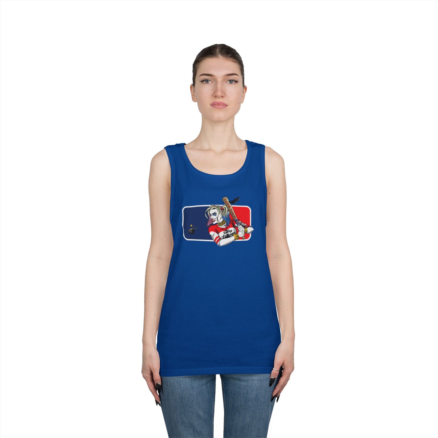 Harley Quinn Unisex Tank Top - DC MLB Summer Wear