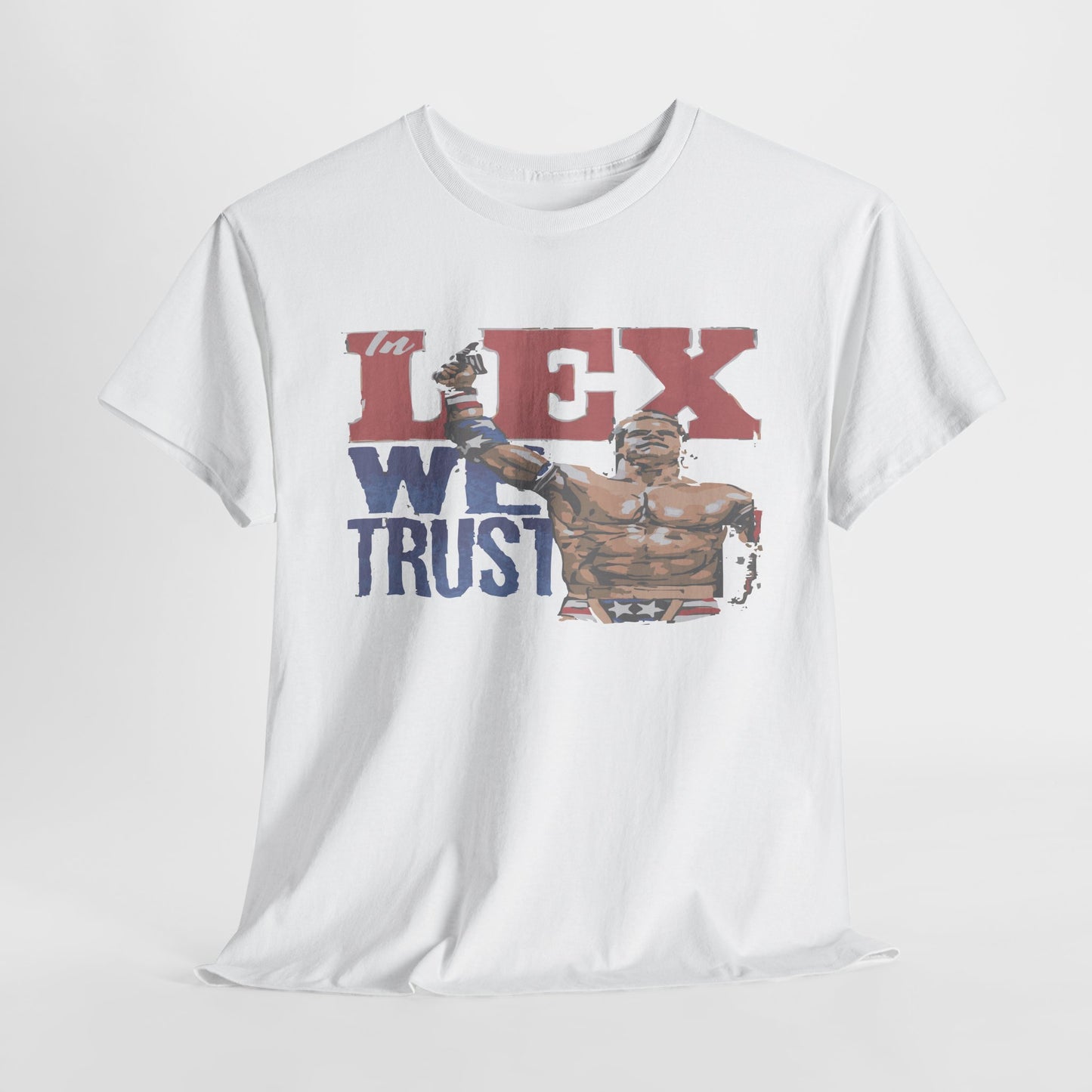 Unisex Cotton Tee with 'In Lex We Trust' Design, Casual Wear, Gift for Him/Her, Birthday, Independence Day, Patriotic Apparel