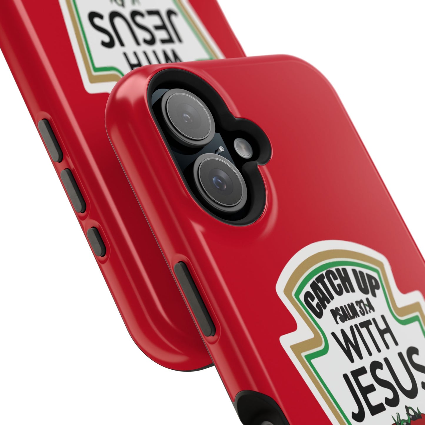 Fun Christian Phone Case, Catch Up with Jesus, Impact-Resistant, Faith-Based Gift, Religious Accessories, Bible Verses