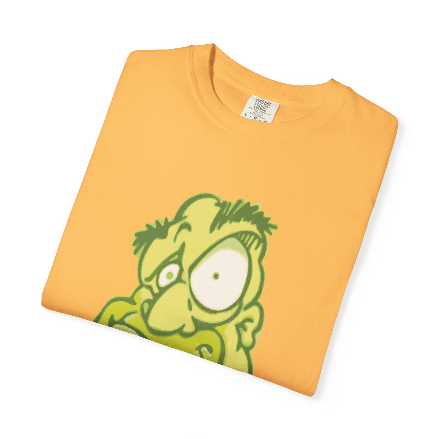 Unisex Garment-Dyed T-Shirt with Quirky Cartoon Design - Perfect for Casual Wear, Gifting, Parties, and Everyday Comfort