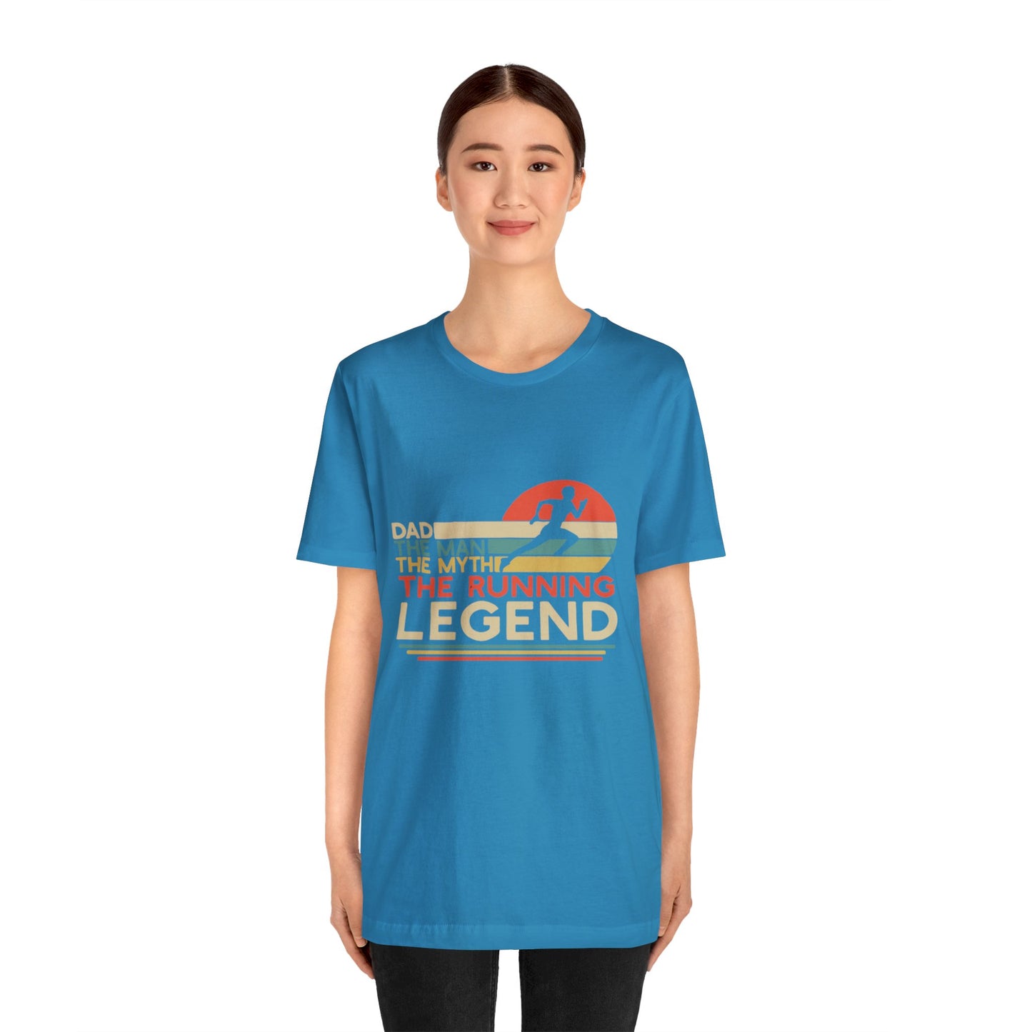 The man. The Myth, The Runner Unisex Jersey Short Sleeve Tee