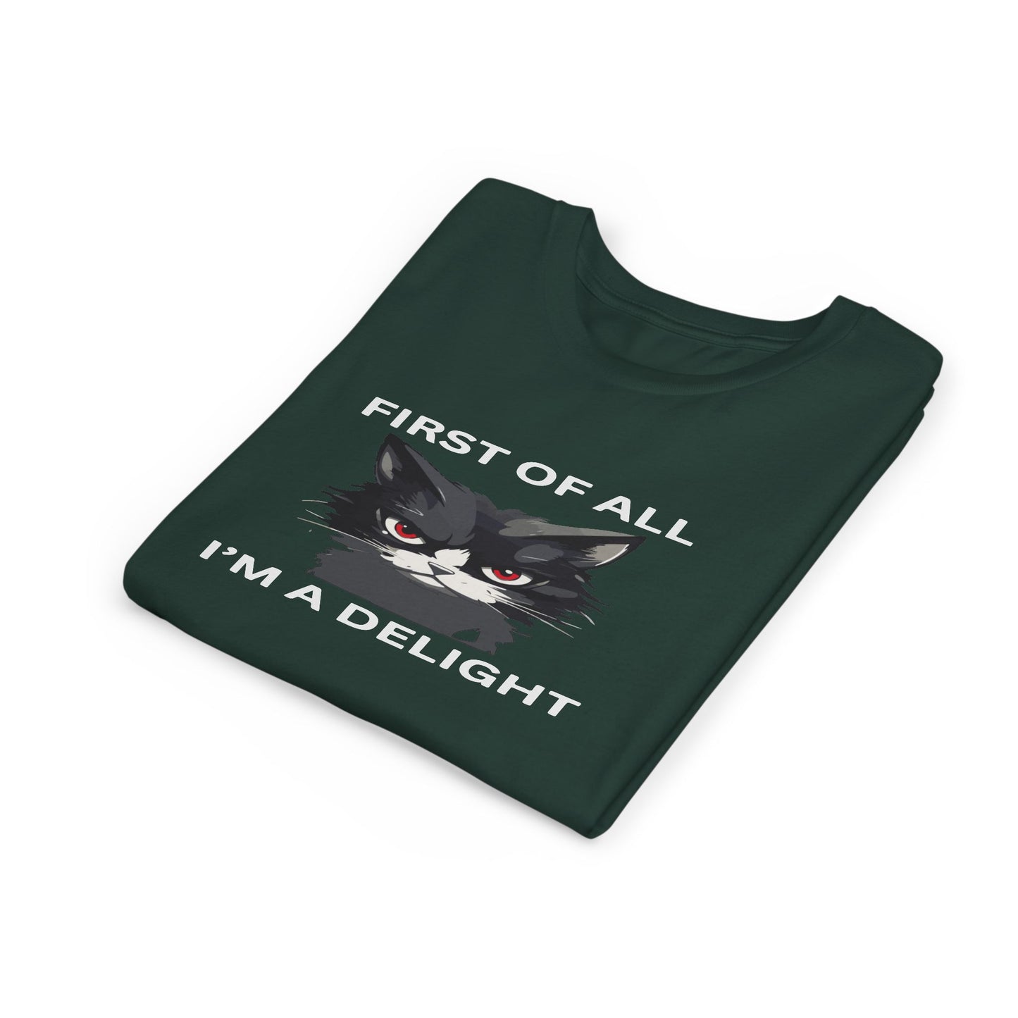 Youth Cat Humor Tee - Perfect for Cat Lovers, Birthday Gifts for Kids, Everyday Wear, Funny Quotes Shirt, Gift for Pet Lovers