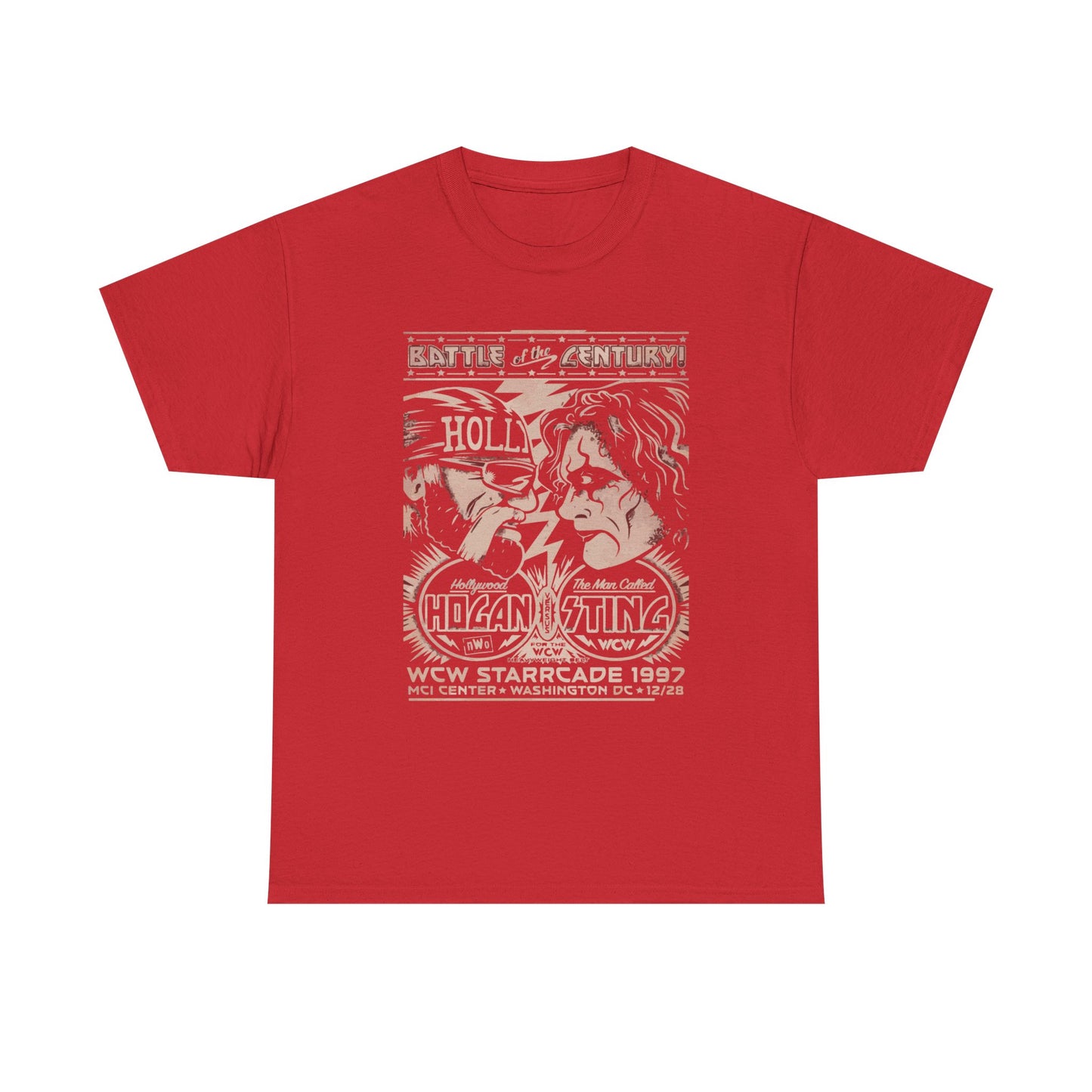 Vintage Wrestling Tee - Hulk vs Sting Retro Sports Nostalgia - Classic WCW Unisex Heavy Cotton Tee