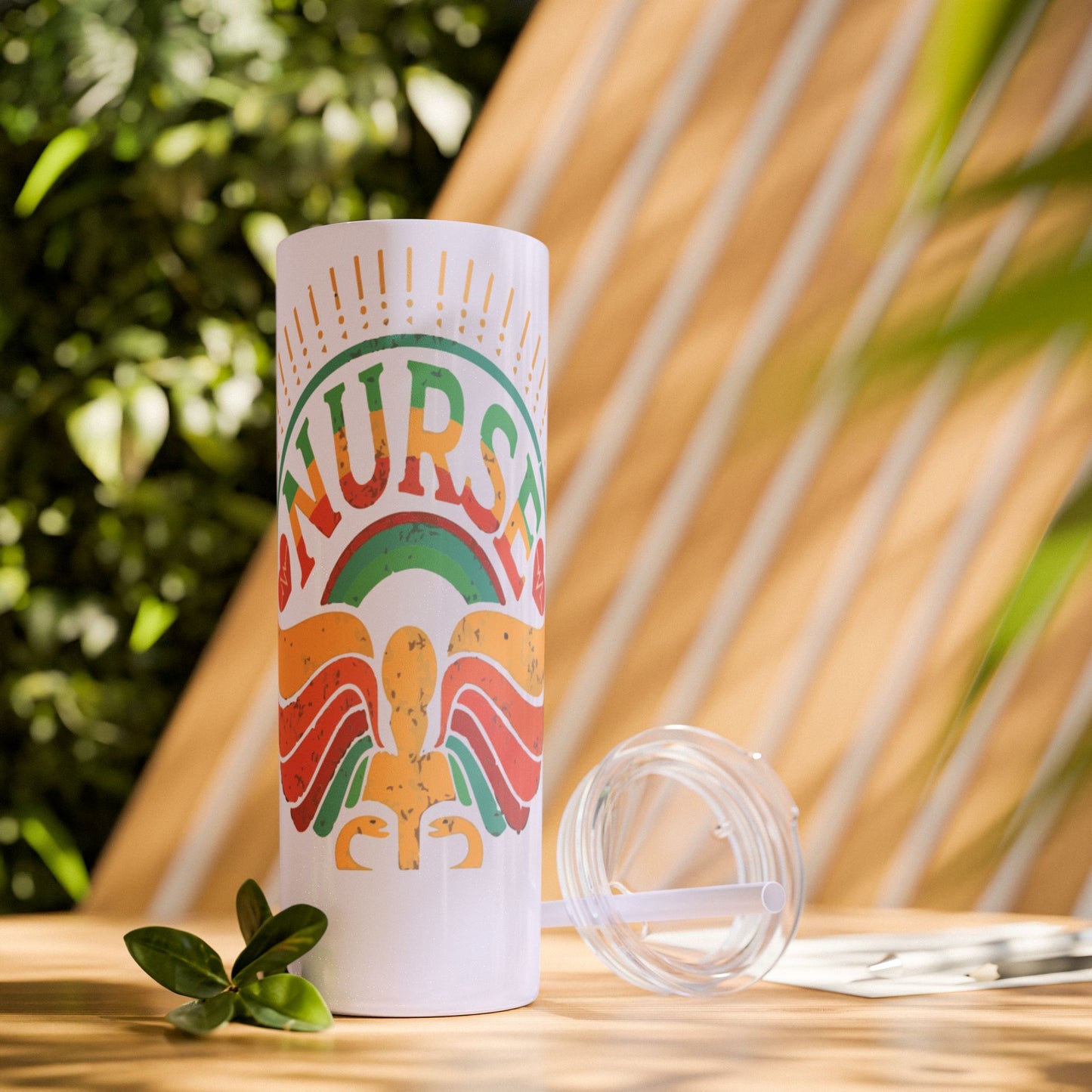 Nurse Skinny Tumbler, 20oz, Motivational Drinkware, Gift for Nurses, Summer Hydration, Nurse Appreciation Day