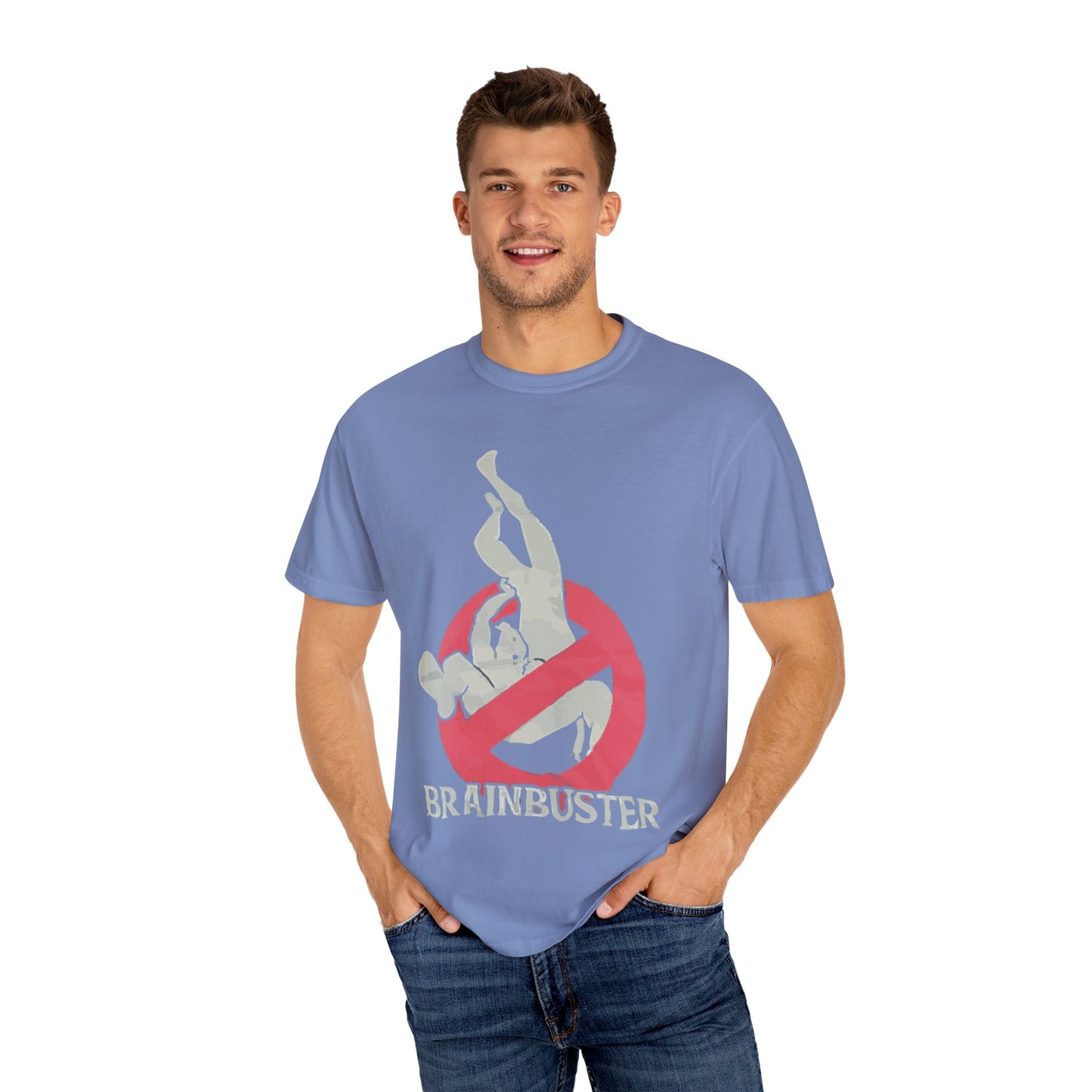 Unisex Fun Graphic T-Shirt, Graphic Tee, Casual Wear, Gift for Wrestling Fans, Brainbuster Design, Humor Apparel, Everyday Style
