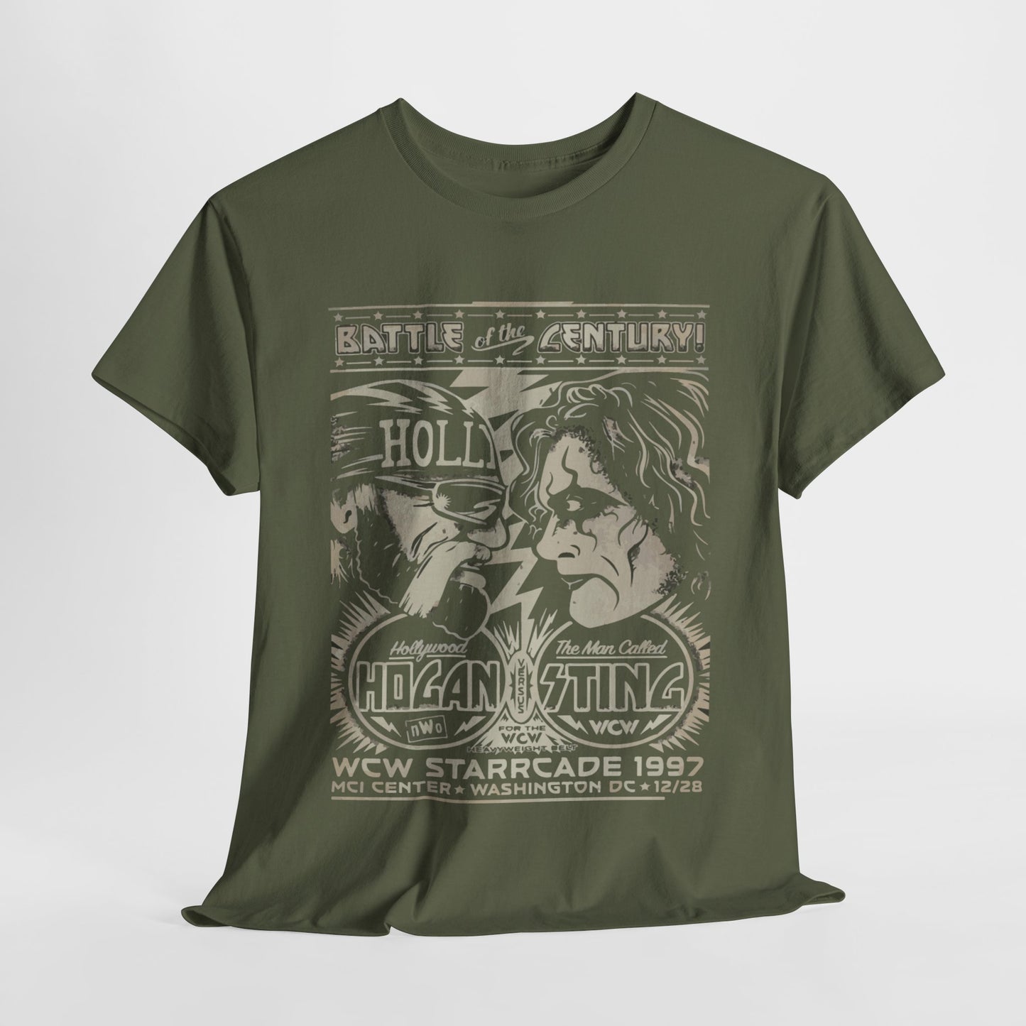 Vintage Wrestling Tee - Hulk vs Sting Retro Sports Nostalgia - Classic WCW Unisex Heavy Cotton Tee
