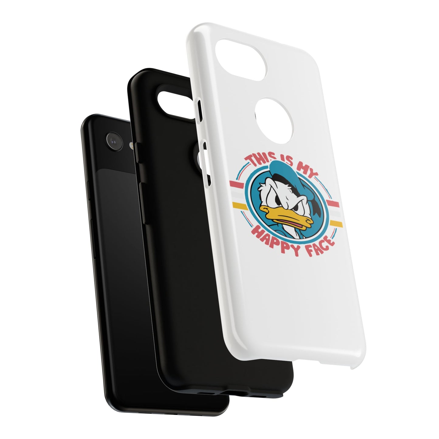 Tough Cases: This is My Happy Face Phone Case, Funny Phone Case, Donald Duck Case, Cute Phone Accessory, Gift for Disney Fans