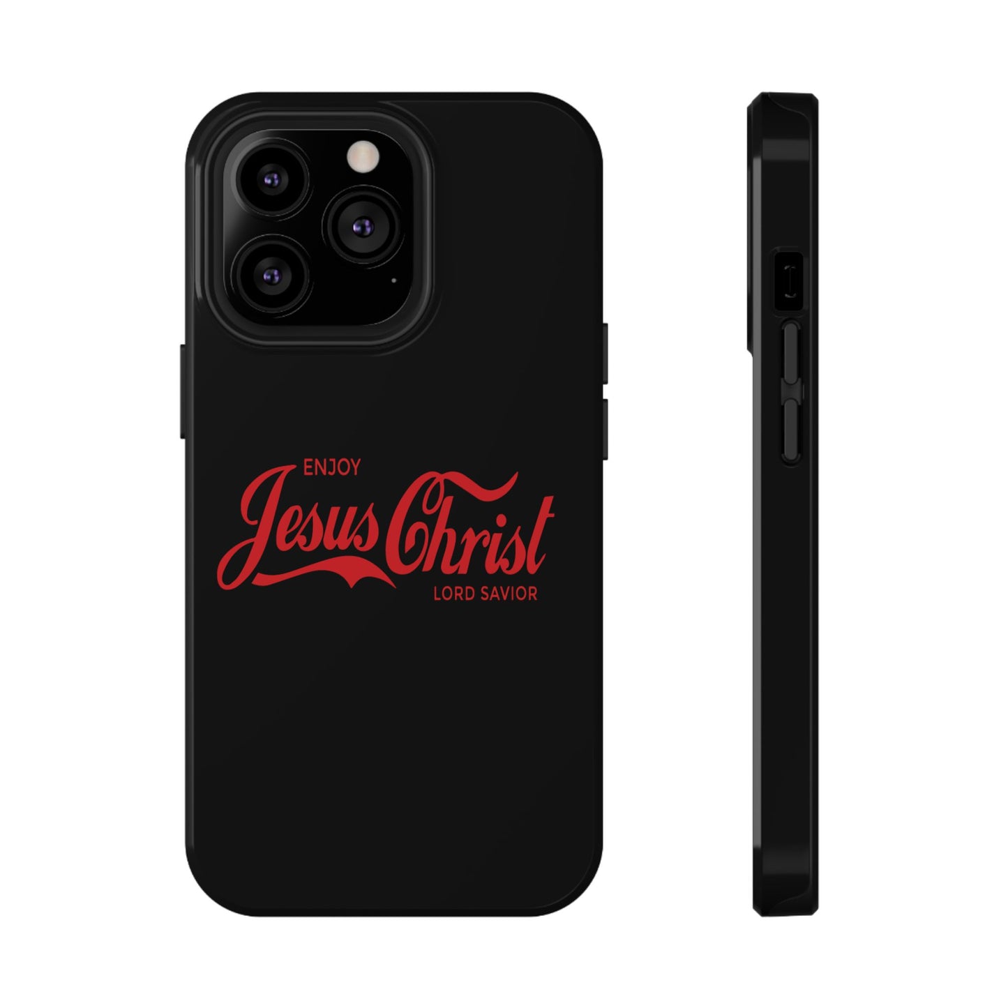Impact-Resistant Phone Case: Enjoy Jesus Christ Lord Savior, Christian Gift, Durable Protection, Faith-Based Accessory, Holiday Gift