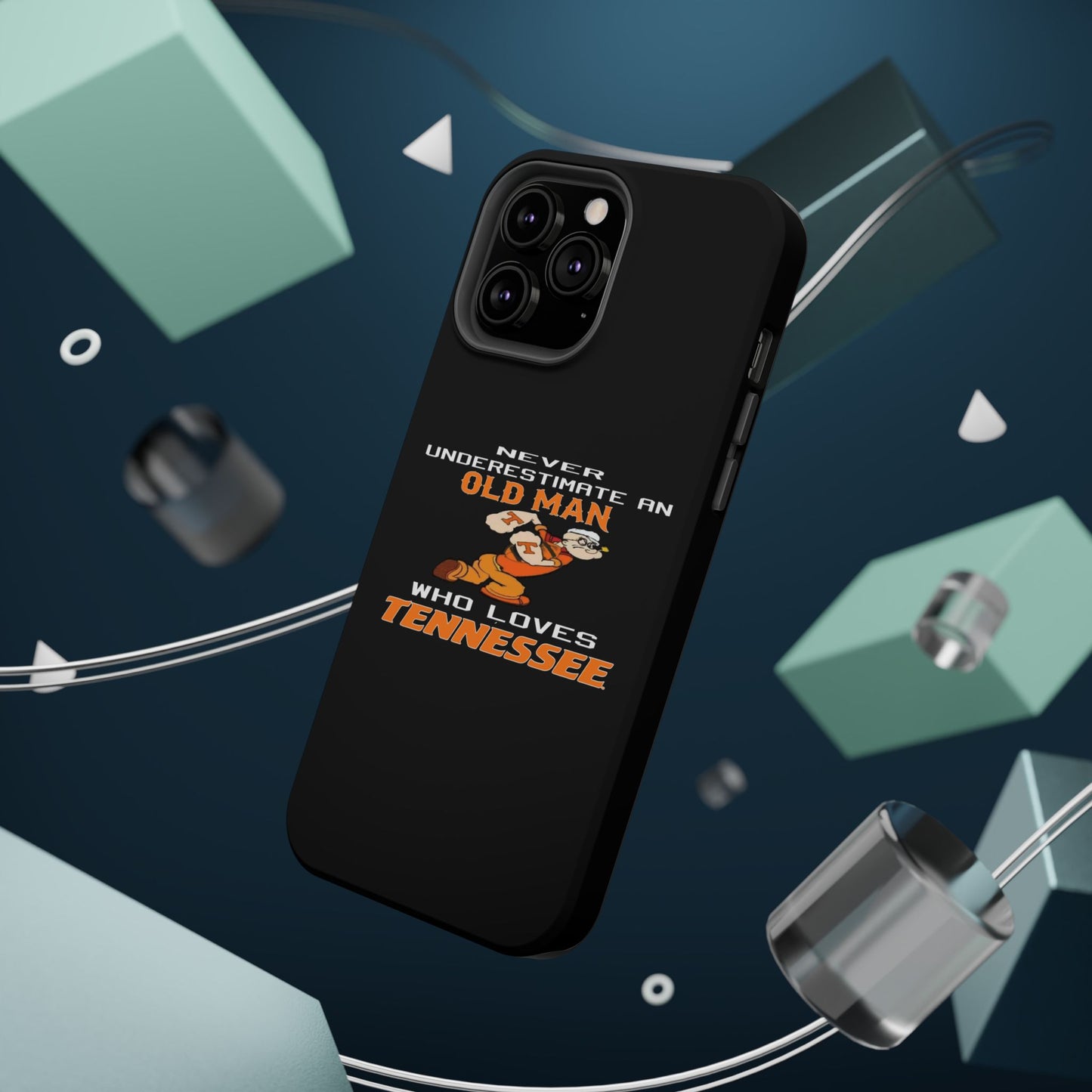 Tough Phone Case, Old Man Who Loves Tennessee, Gift for Grandpa, Tennessee Pride, Men's Accessories, Father's Day, Custom Cases