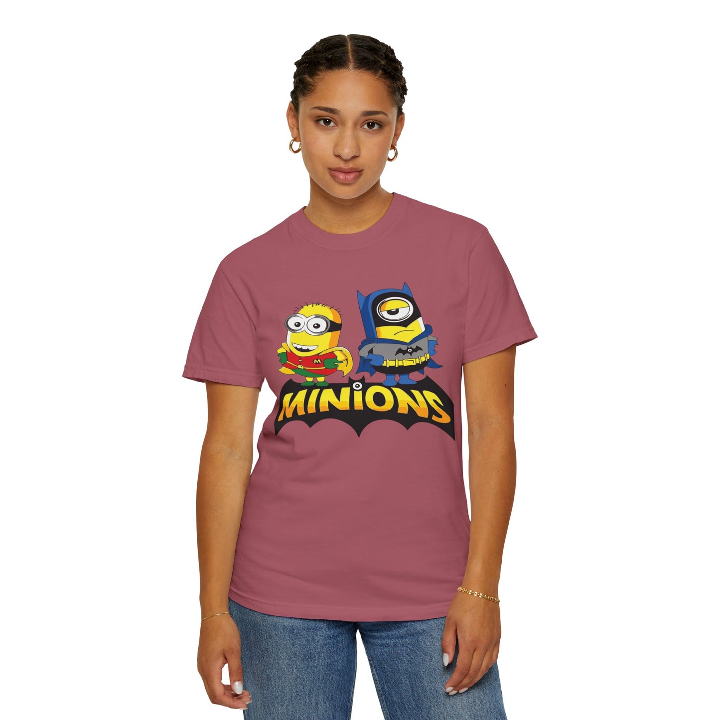 Minions Superhero Unisex T-shirt, Fun Gift for Kids, Cartoon Apparel, Birthday Party Outfit, Family Movie Night Wear