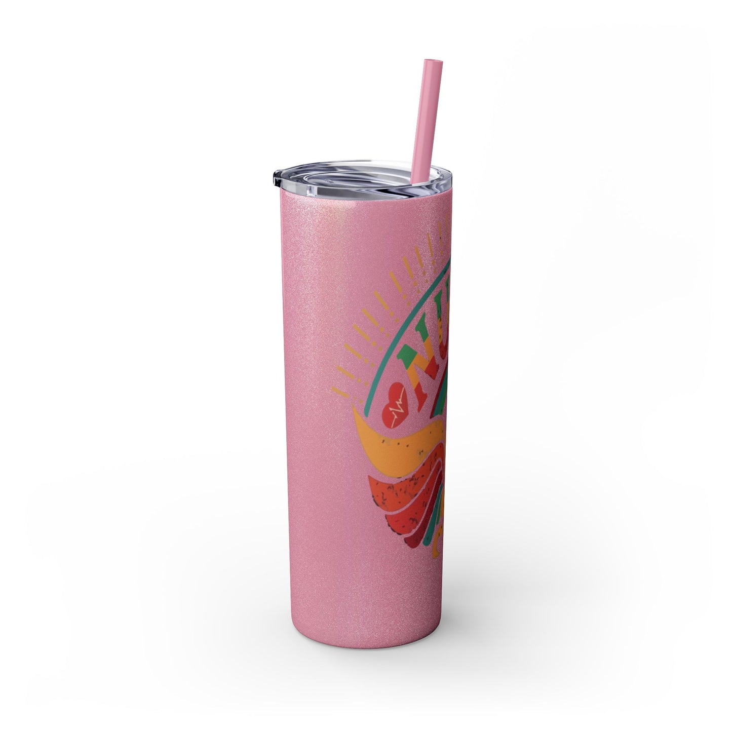 Nurse Skinny Tumbler, 20oz, Motivational Drinkware, Gift for Nurses, Summer Hydration, Nurse Appreciation Day