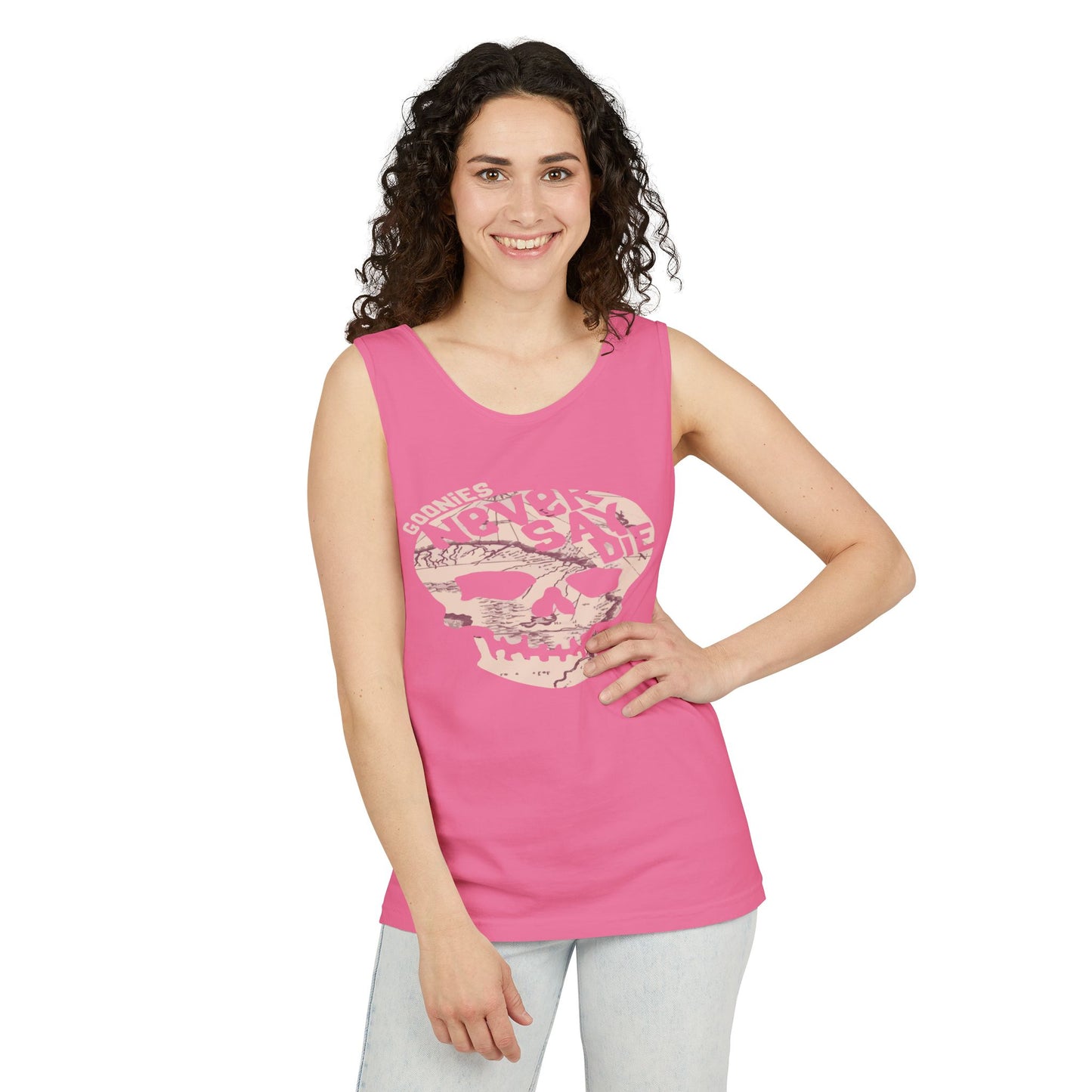 Cool Skull Graphic Tank Top, Unisex Summer Tee, Beachwear, Festival Outfit, Casual Wear, Graphic Apparel
