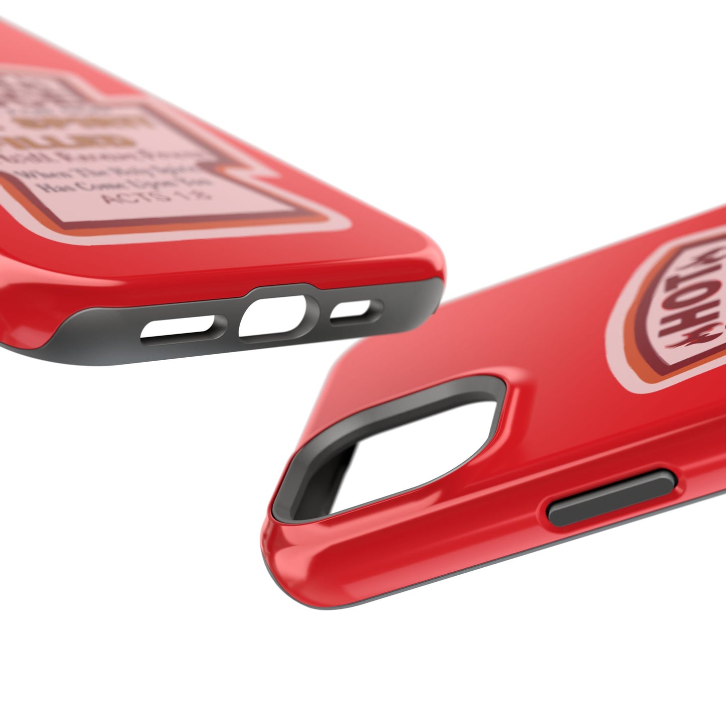 Holy Spirit Hot Sauce Phone Cases - Impact-Resistant, Christian Gift, Spiritual Reminder, Unique Design, Faith-Based Accessory
