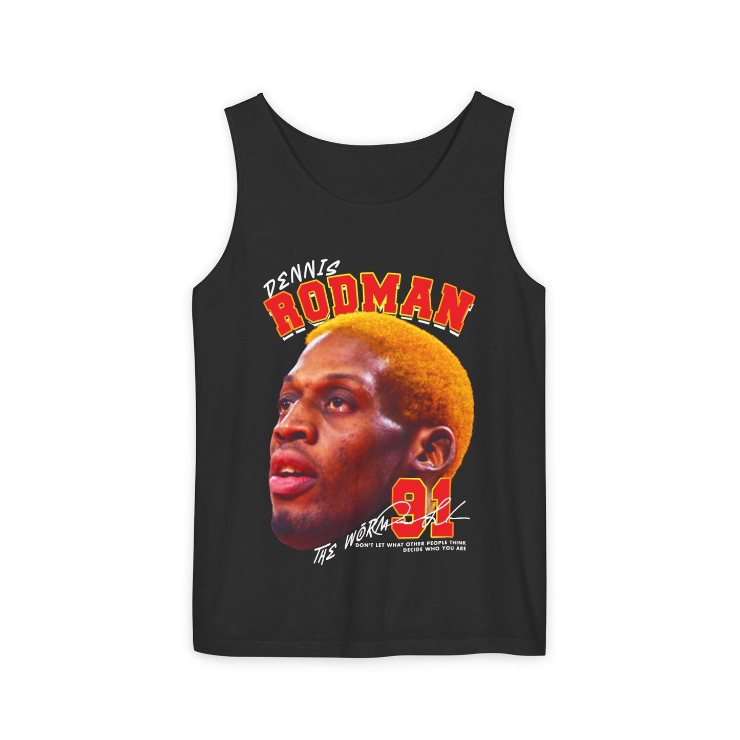 Dennis Rodman Vintage Tank Top, Unisex Graphic Tee, Sports Apparel, Summer Wear, Basketball Fan Gift