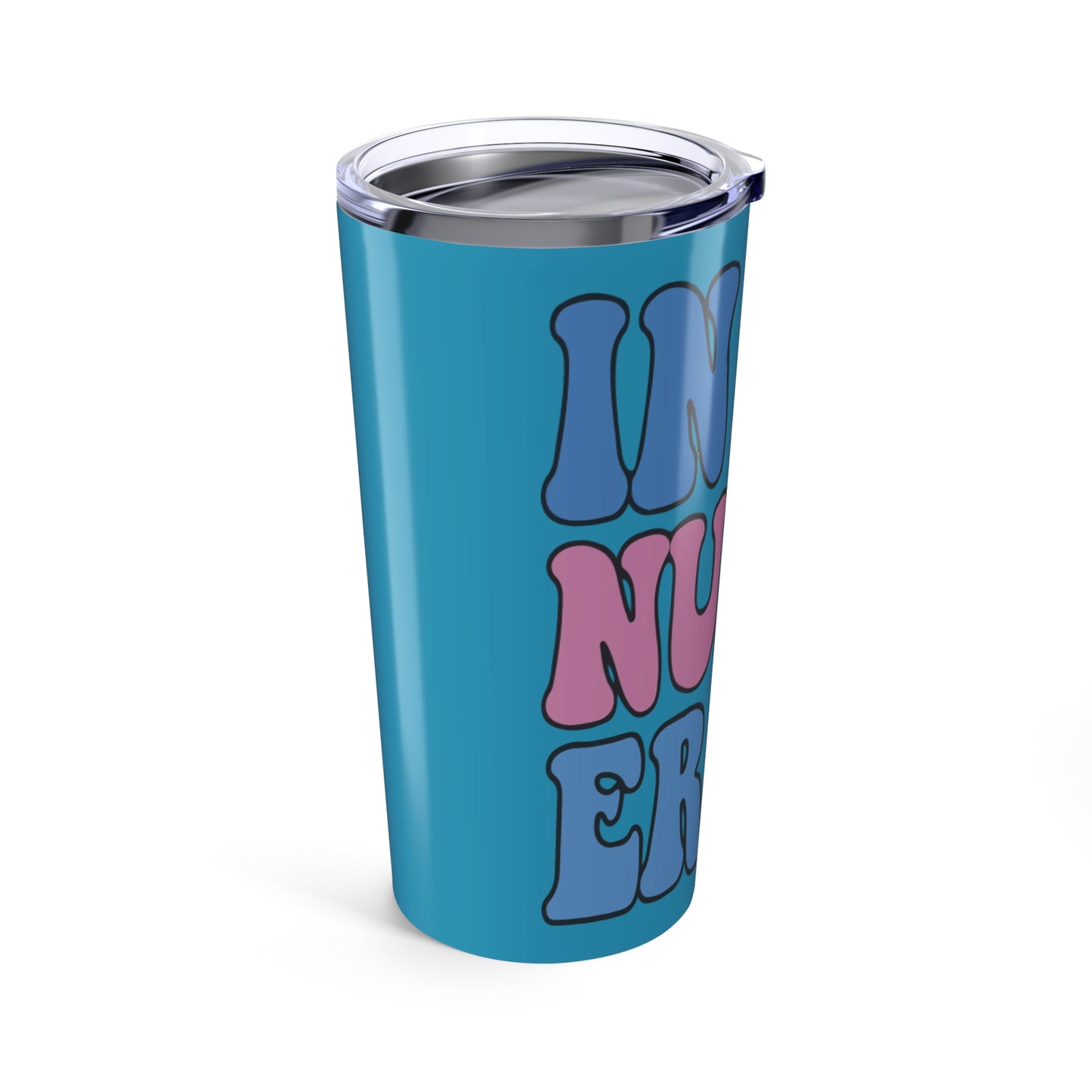 Colorful Nurse Tumbler 20oz, Fun Coffee Travel Mug, Nurse Gift, Birthday Present, Healthcare Appreciation