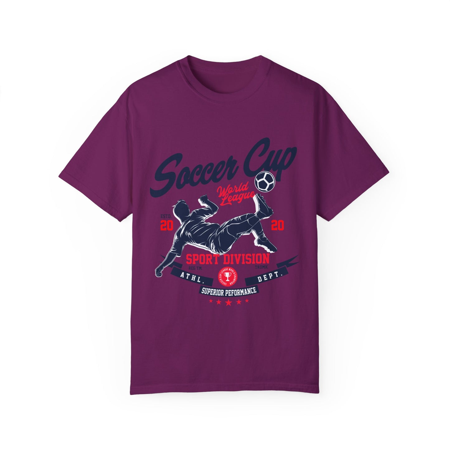 Soccer Club Unisex Garment-Dyed T-shirt