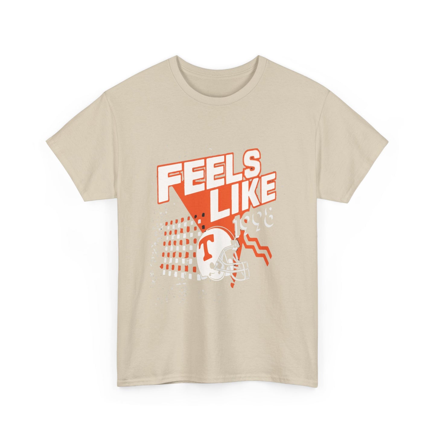 Unisex Heavy Cotton Tee - 'Feels Like' Retro Football Tee, Casual Style, Game Day Shirt, Gift for Sports Fans, Outdoor Activities