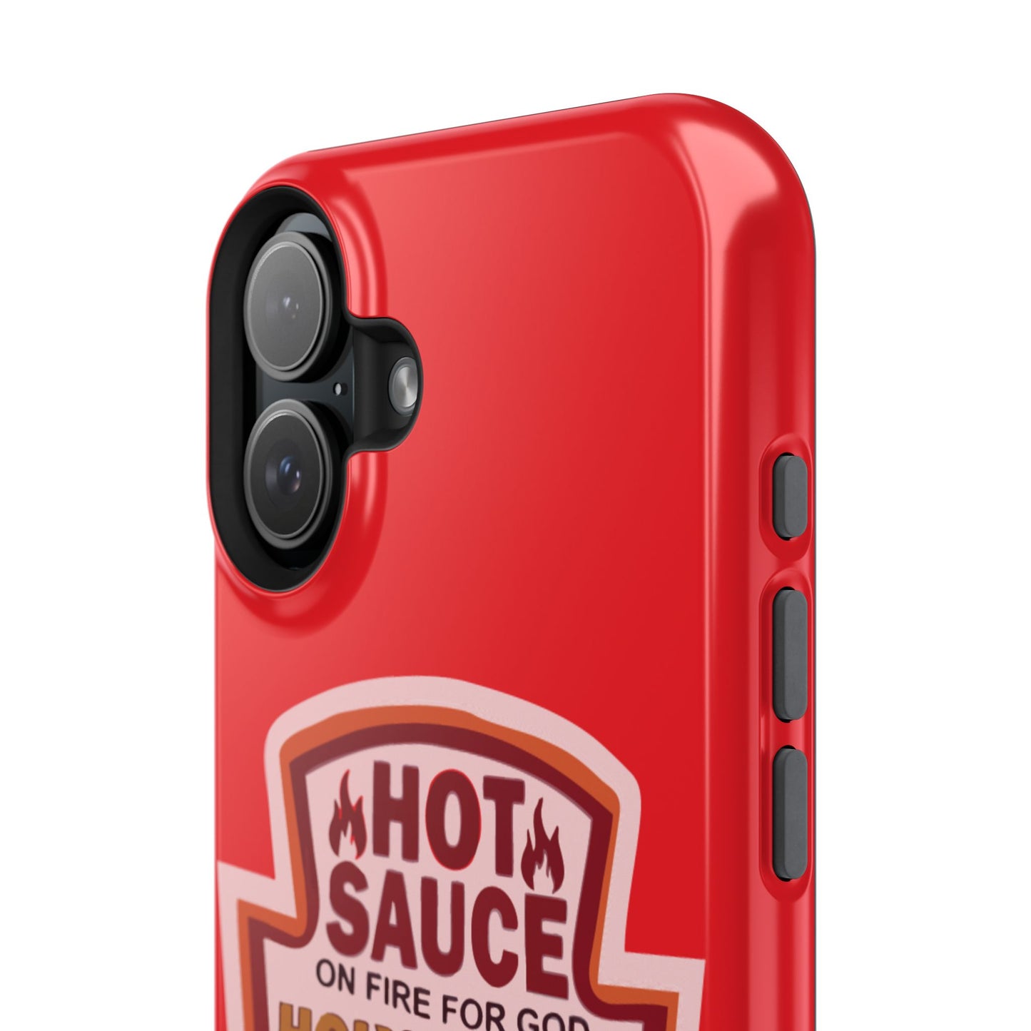 Holy Spirit Hot Sauce Phone Cases - Impact-Resistant, Christian Gift, Spiritual Reminder, Unique Design, Faith-Based Accessory
