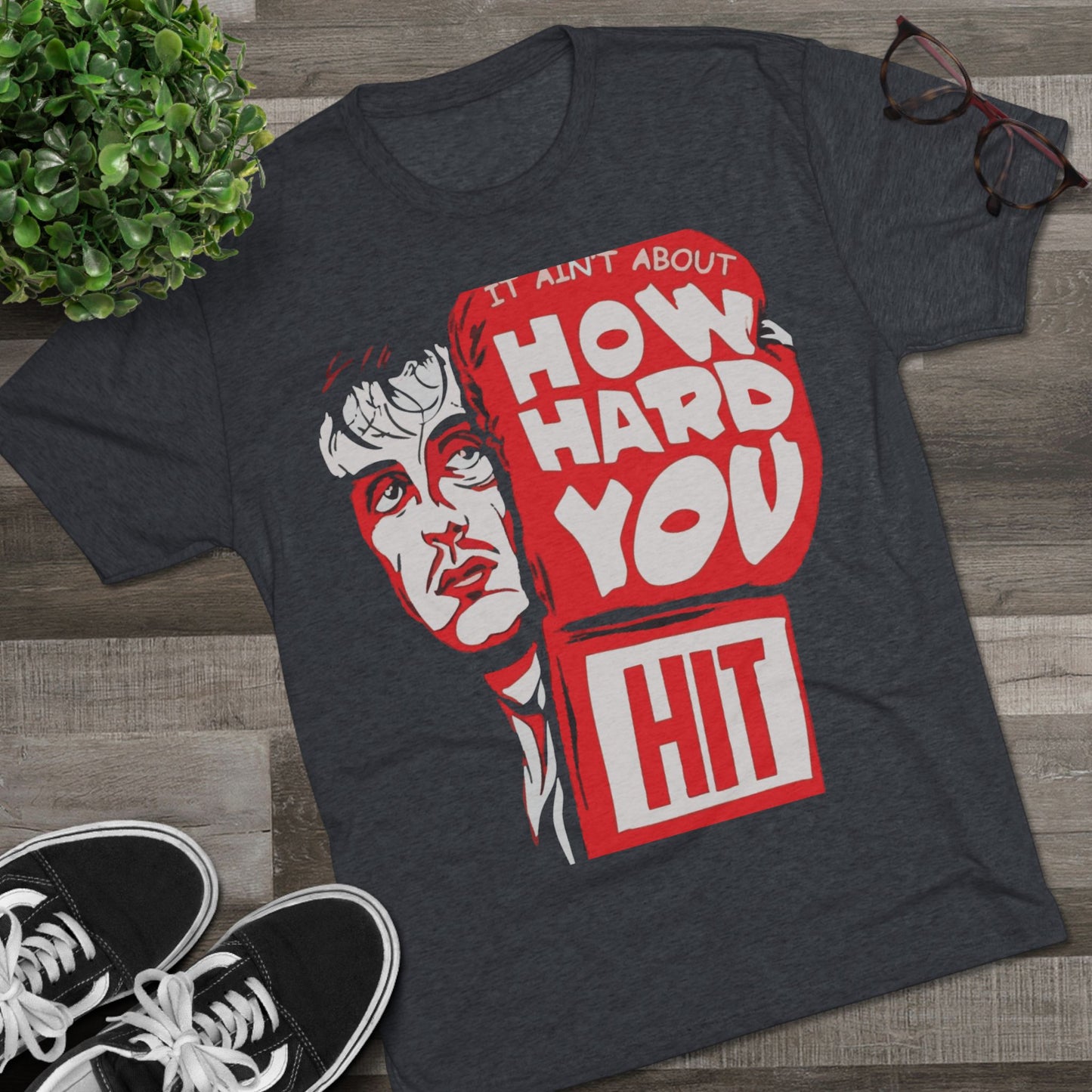 Rocky Fitness Tee - Unisex Tri-Blend Crew Tee