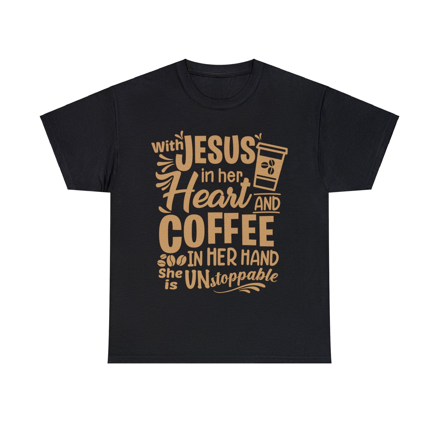 Jesus and Coffee Heavy Cotton Tee